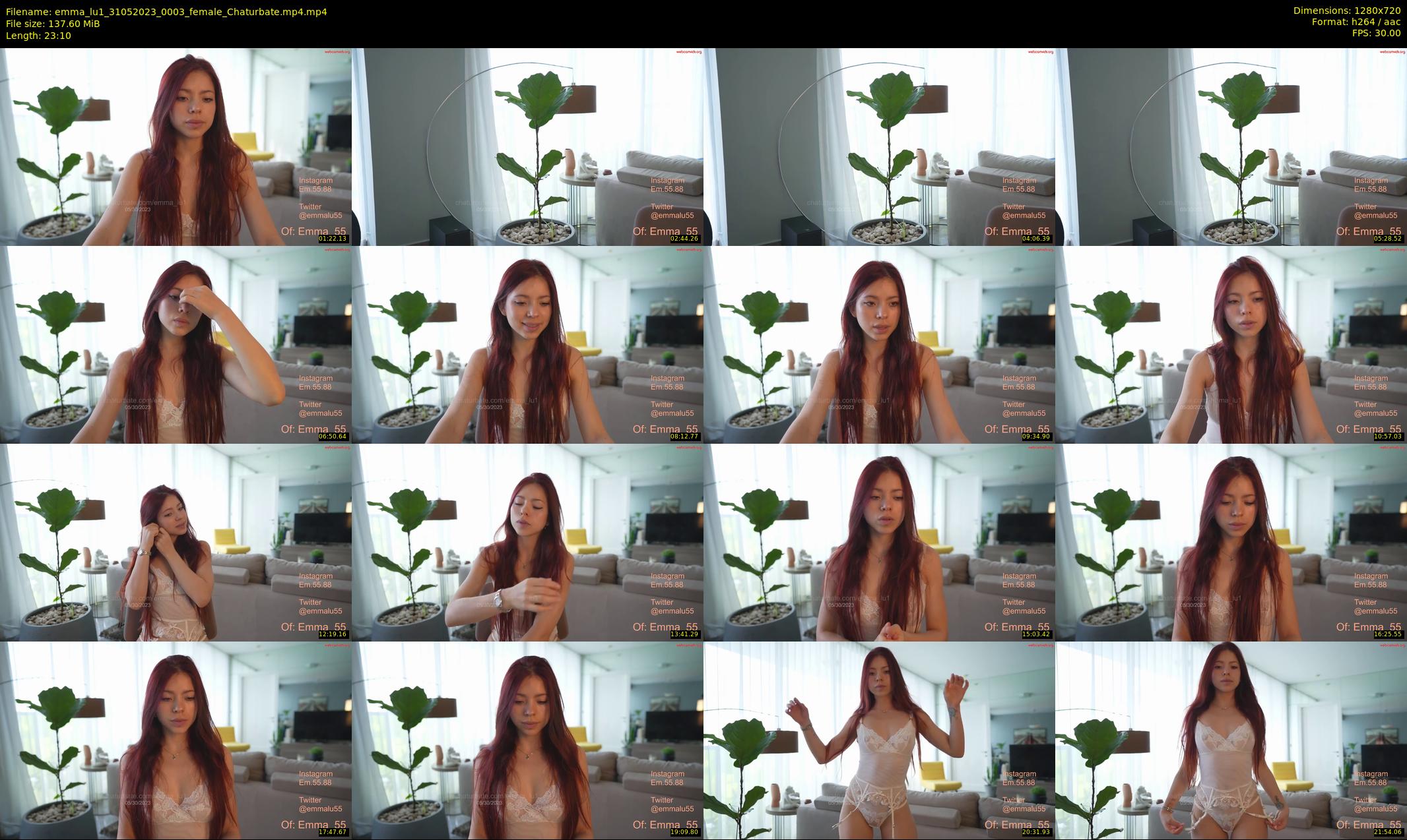 emma_lu1 — 24 minute Chaturbate female cam show recording, 720p, May 31, 2023