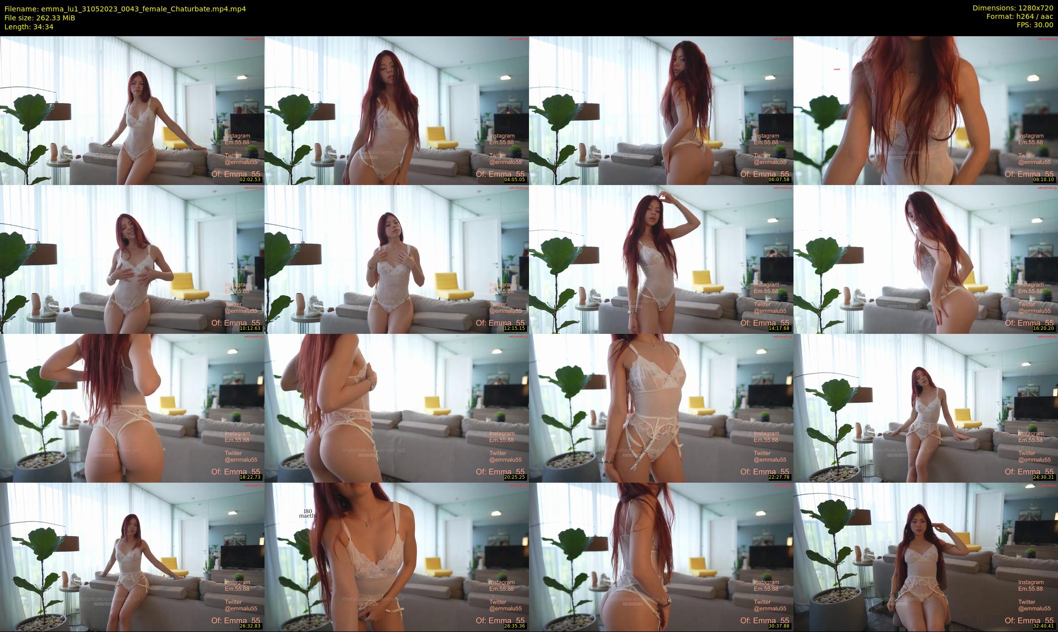 emma_lu1 — 35 minute Chaturbate female cam show recording, 720p, May 31, 2023