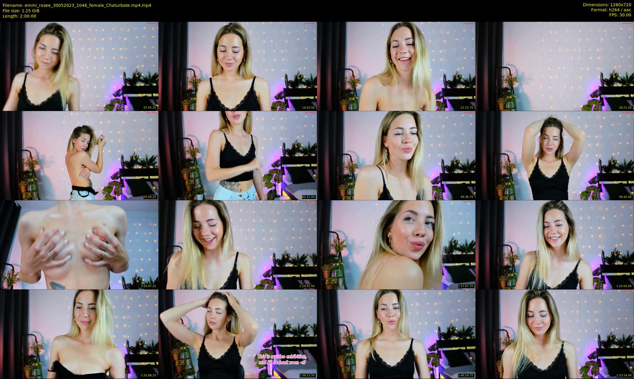 emmi_rosee — 120 minute Chaturbate female cam show recording, 720p, May 30, 2023
