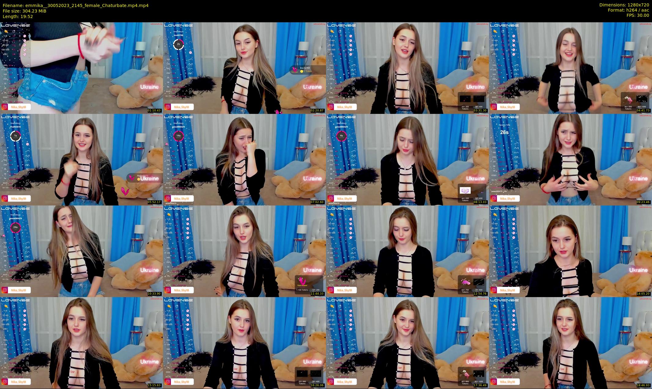emmika_ — 20 minute Chaturbate female cam show recording, 720p, May 30, 2023
