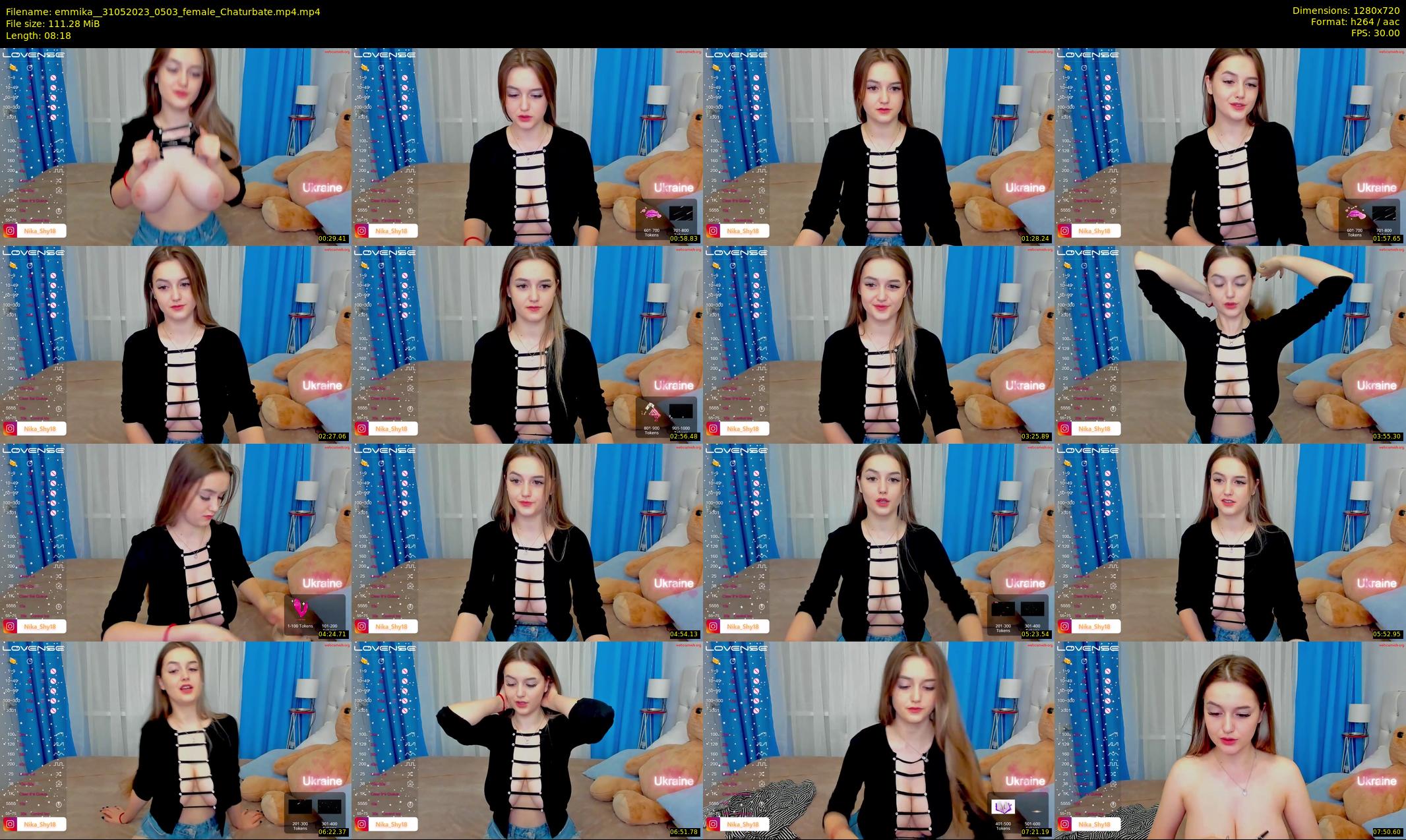 emmika_ — 9 minute Chaturbate female cam show recording, 720p, May 31, 2023