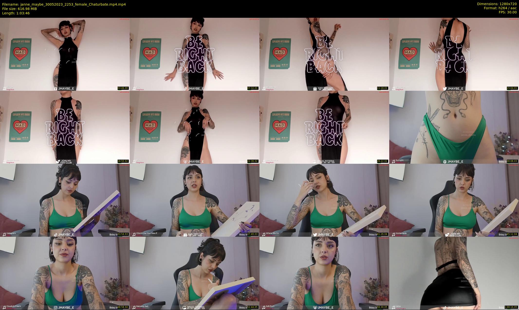 janne_maybe — 64 minute Chaturbate female cam show recording, 720p, May 30, 2023
