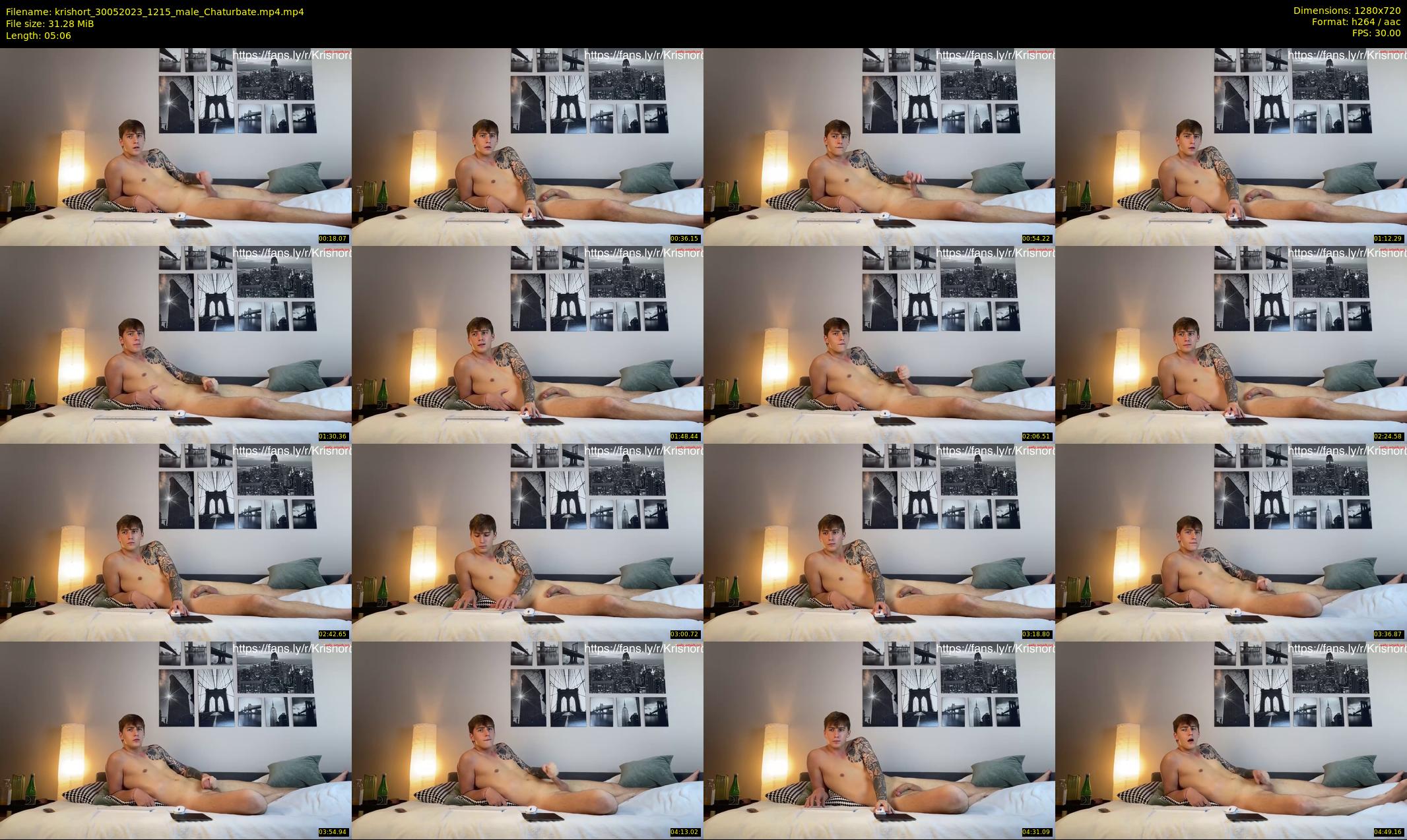 krishort — 6 minute Chaturbate male cam show recording, 720p, May 30, 2023