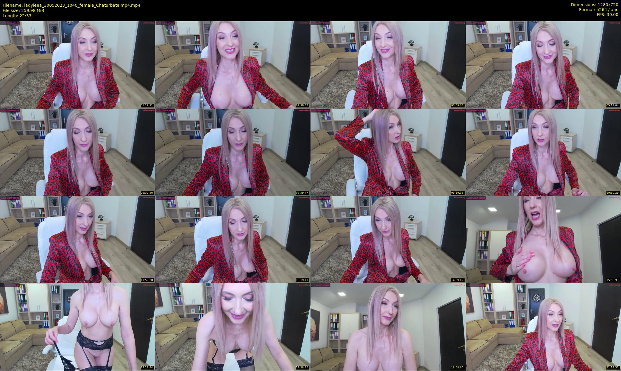 ladyleea — 23 minute Chaturbate female cam show recording, 720p, May 30, 2023
