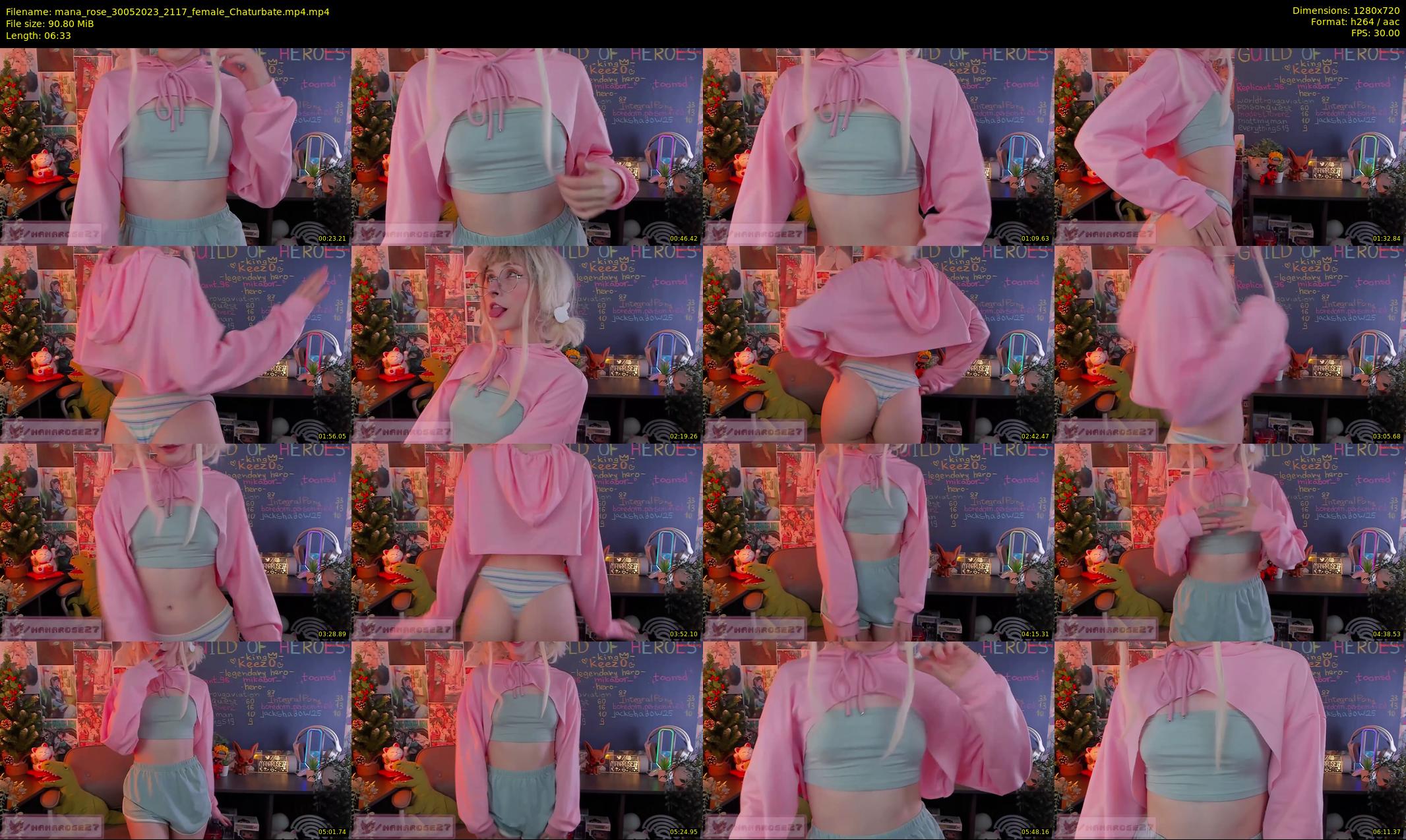 mana_rose — 7 minute Chaturbate female cam show recording, 720p, May 30, 2023