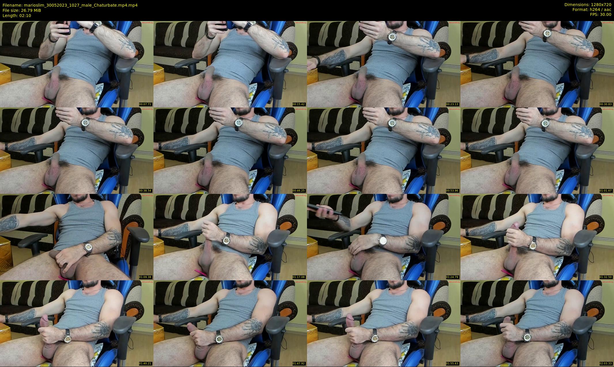 marioslim — 3 minute Chaturbate male cam show recording, 720p, May 30, 2023