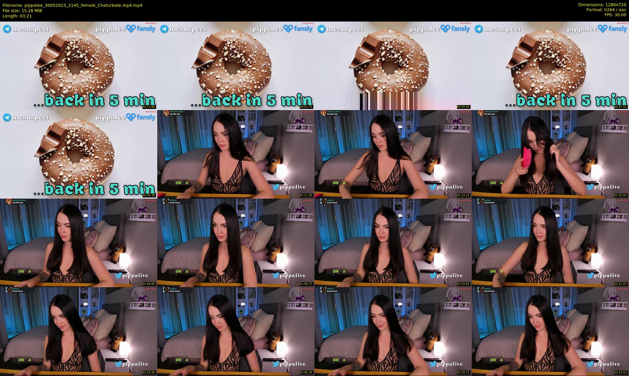 pippalee — 4 minute Chaturbate female cam show recording, 720p, May 30, 2023