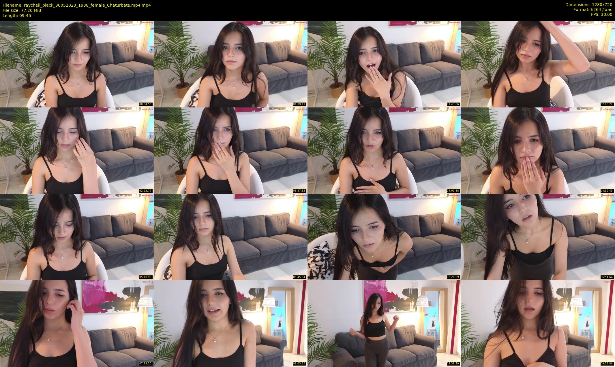 raychell_black — 10 minute Chaturbate female cam show recording, 720p, May 30, 2023