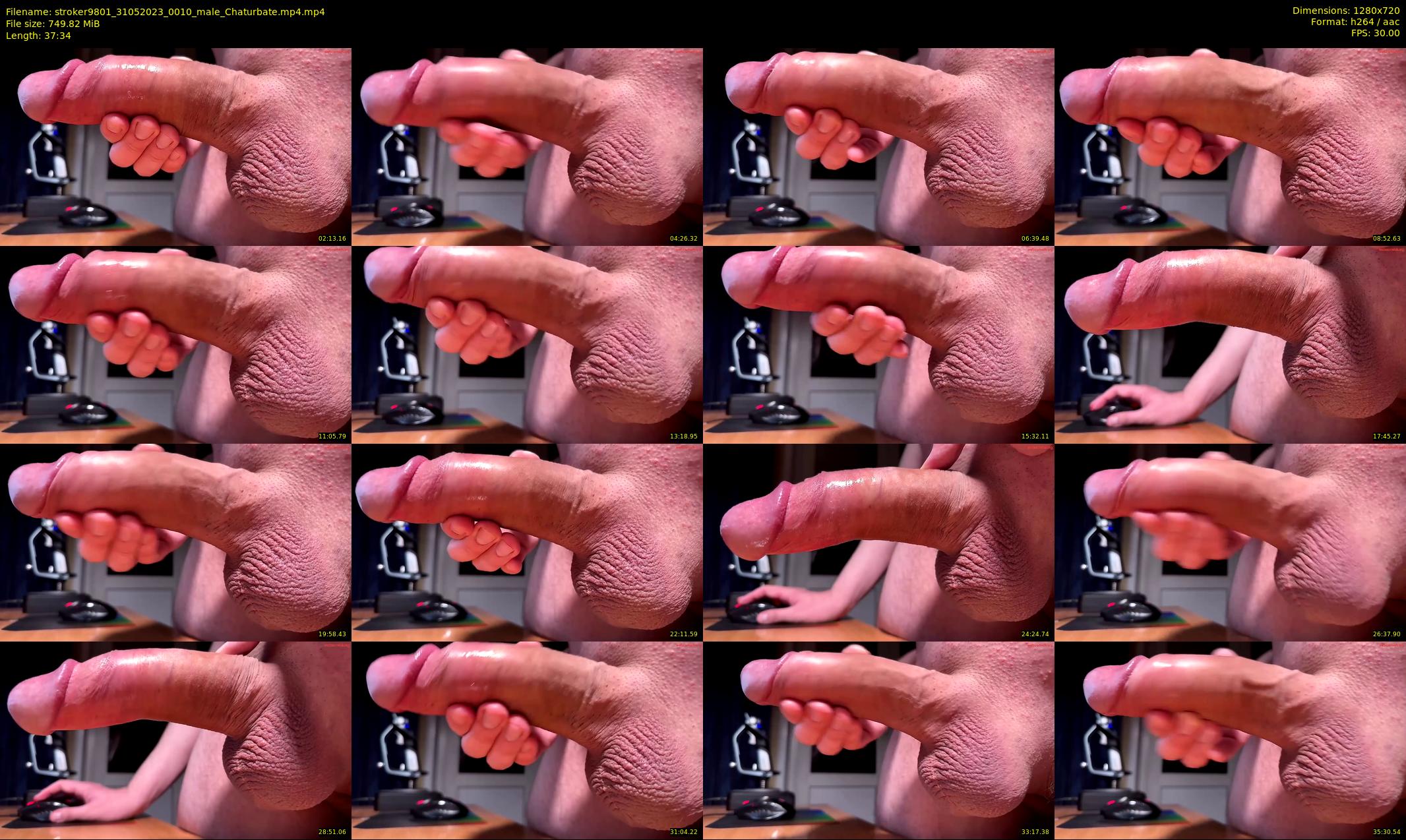 stroker9801 — 38 minute Chaturbate male cam show recording, 720p, May 31, 2023