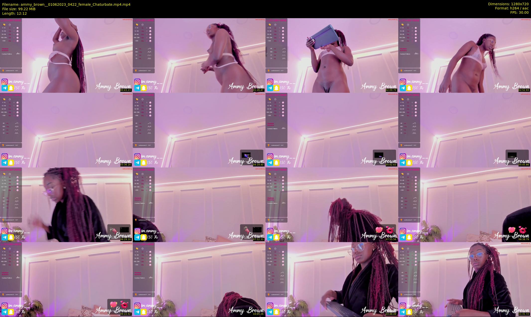 ammy_brown_ — 13 minute Chaturbate female cam show recording, 720p, Jun 1, 2023