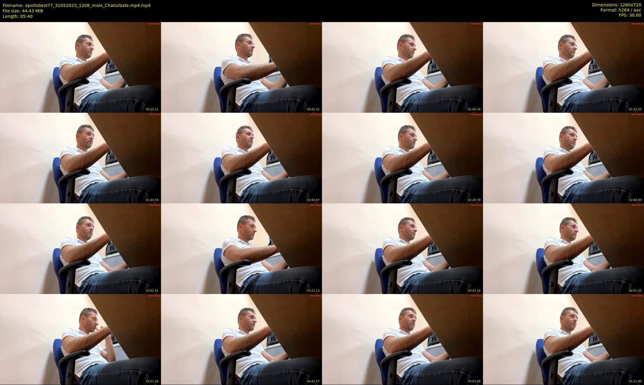 apollobest77 — 6 minute Chaturbate male cam show recording, 720p, May 31, 2023