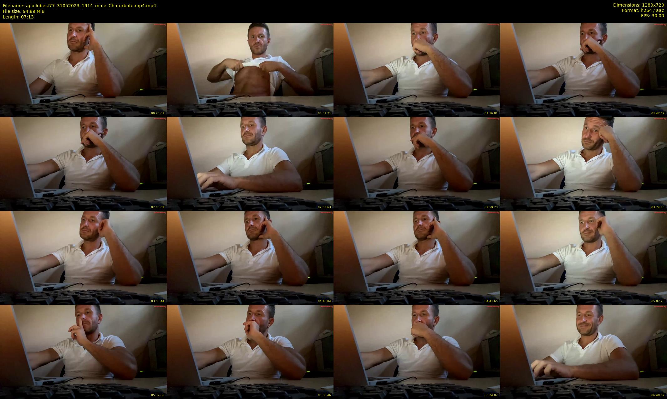 apollobest77 — 8 minute Chaturbate male cam show recording, 720p, May 31, 2023
