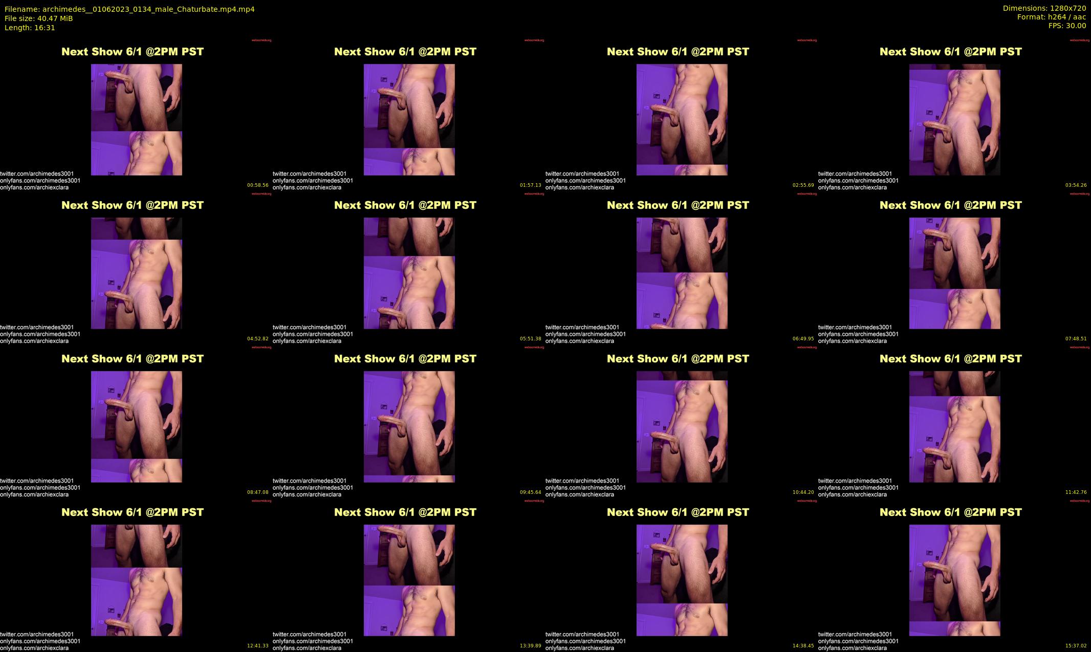 archimedes_ — 17 minute Chaturbate male cam show recording, 720p, Jun 1, 2023