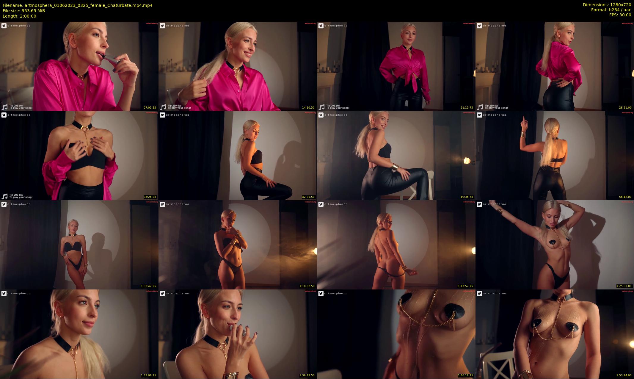 artmosphera — 120 minute Chaturbate female cam show recording, 720p, Jun 1, 2023