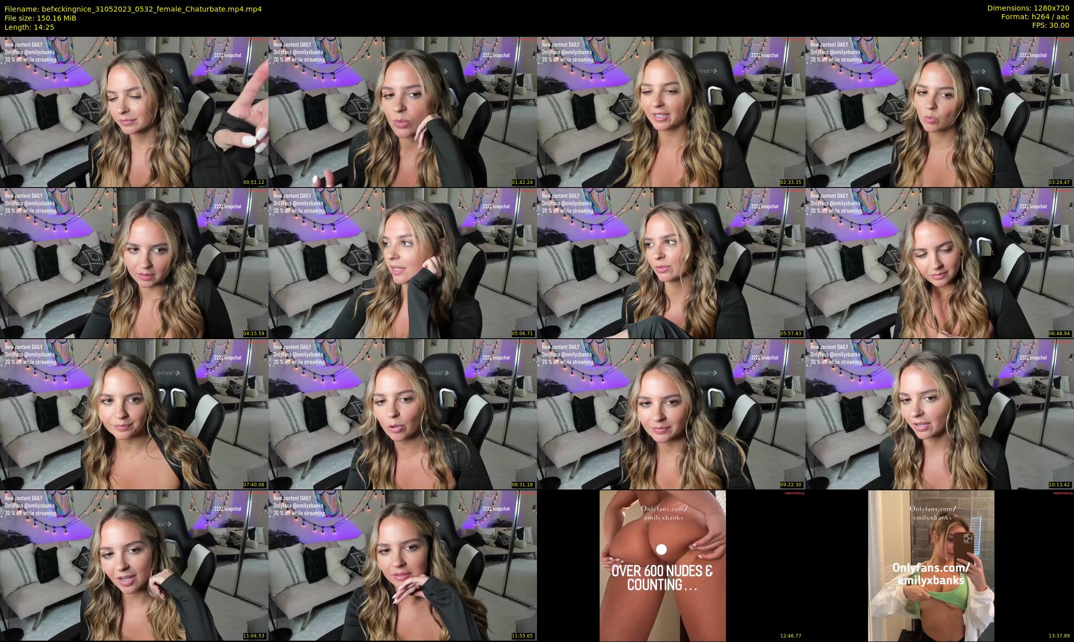 befxckingnice — 15 minute Chaturbate female cam show recording, 720p, May 31, 2023