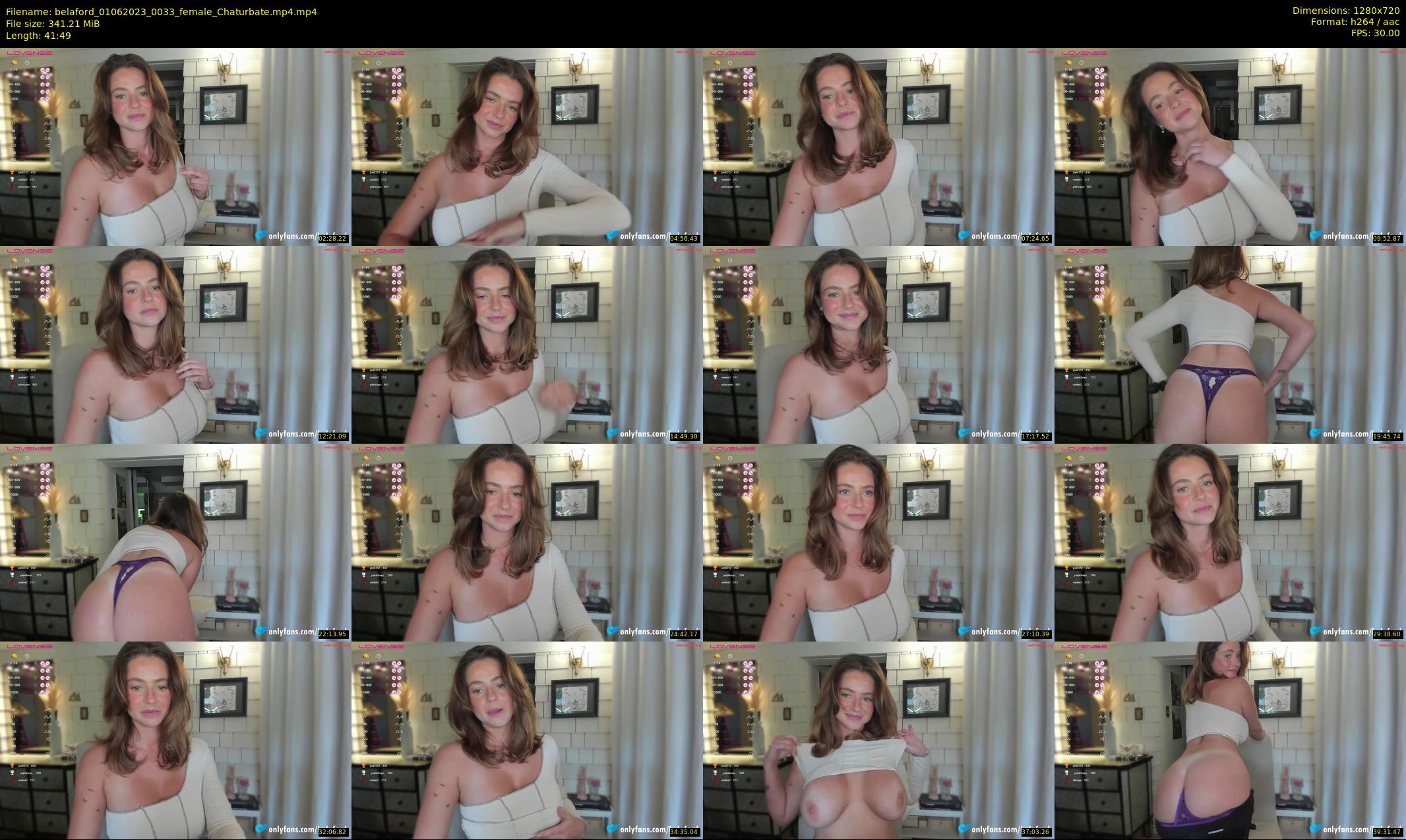 belaford — 42 minute Chaturbate female cam show recording, 720p, Jun 1, 2023