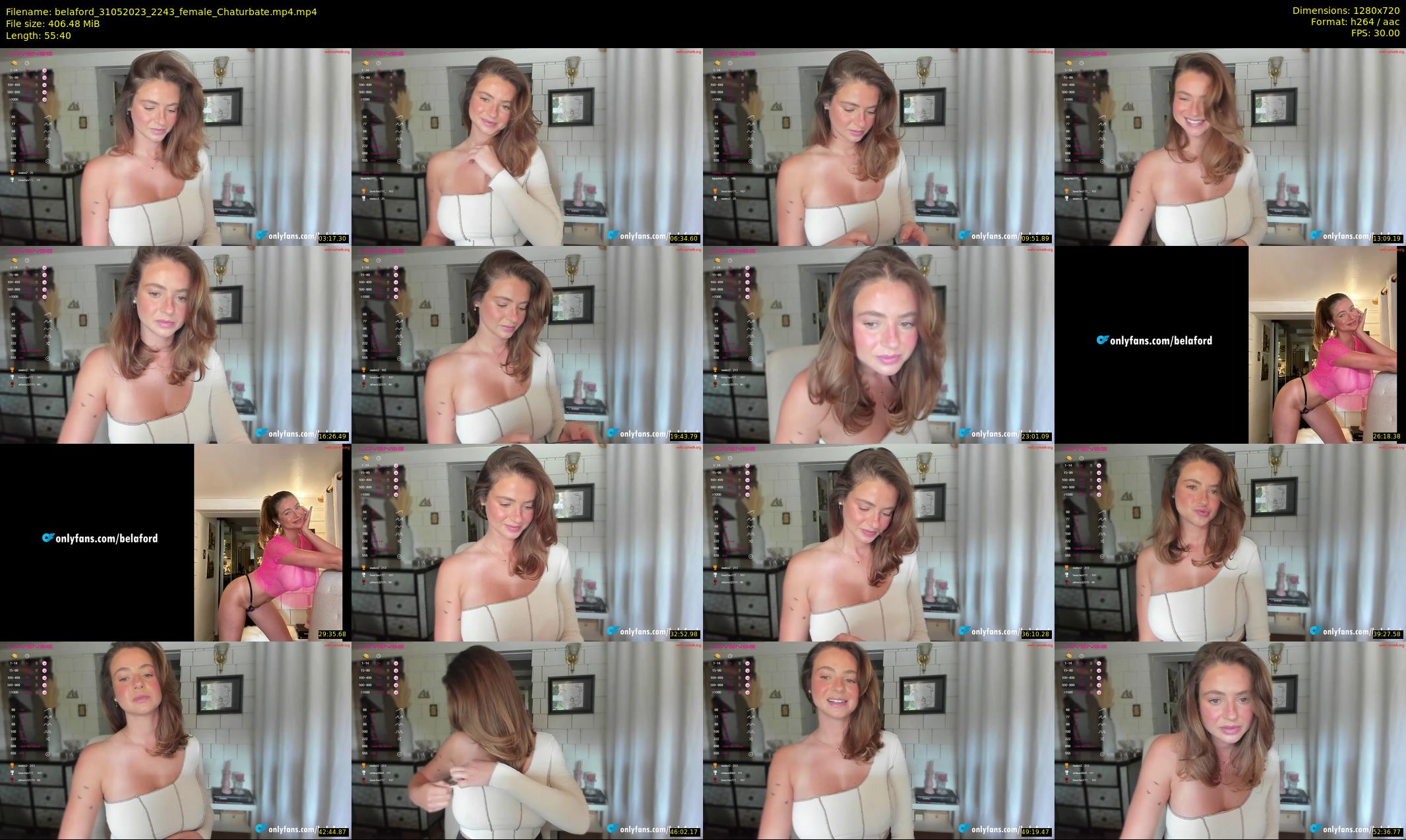 belaford — 56 minute Chaturbate female cam show recording, 720p, May 31, 2023