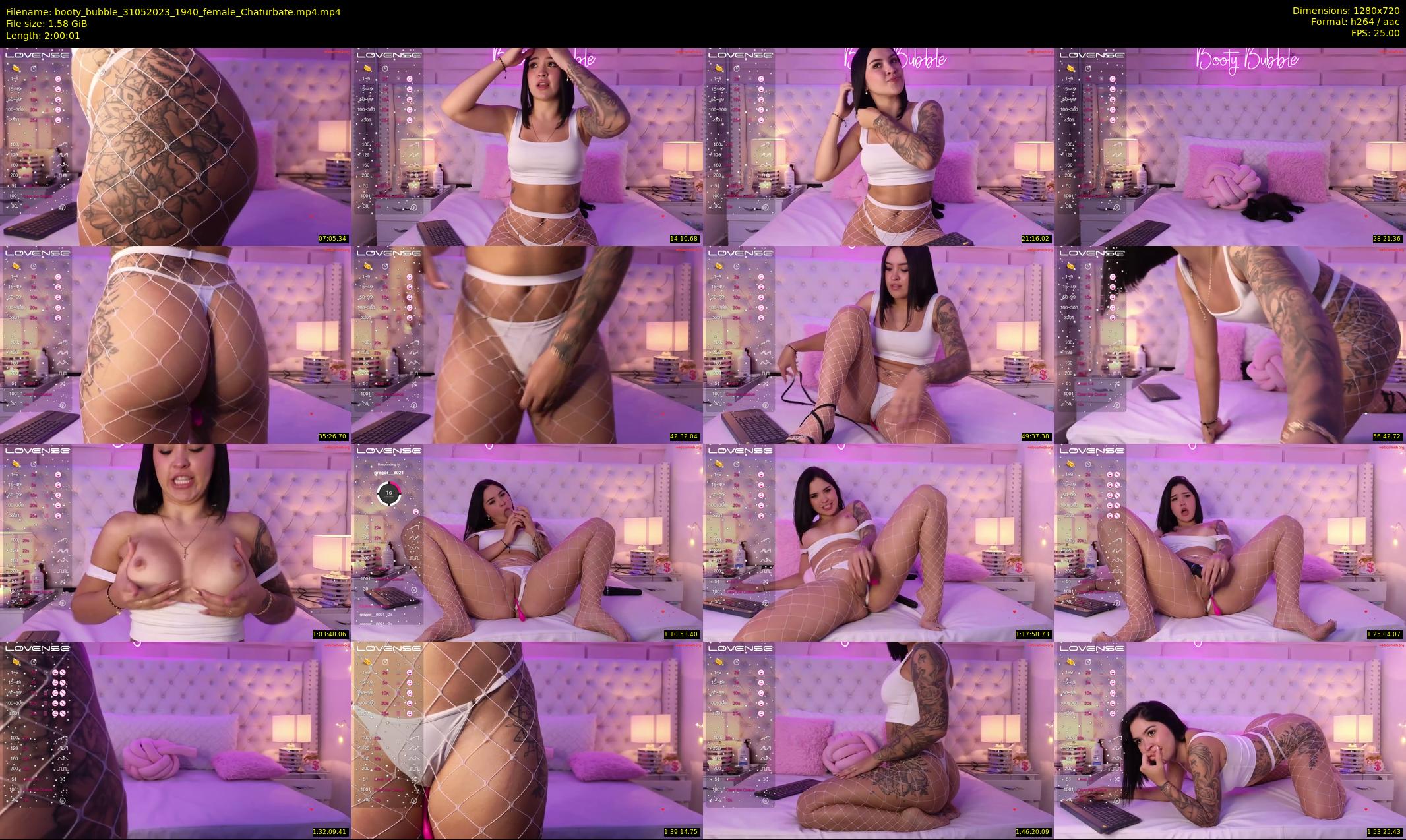 booty_bubble — 121 minute Chaturbate female cam show recording, 720p, May 31, 2023