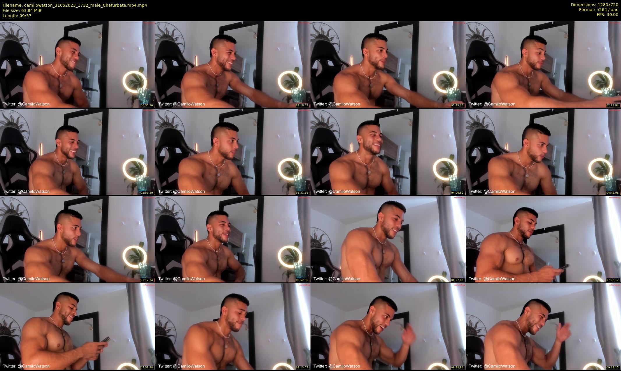 camilowatson — 10 minute Chaturbate male cam show recording, 720p, May 31, 2023