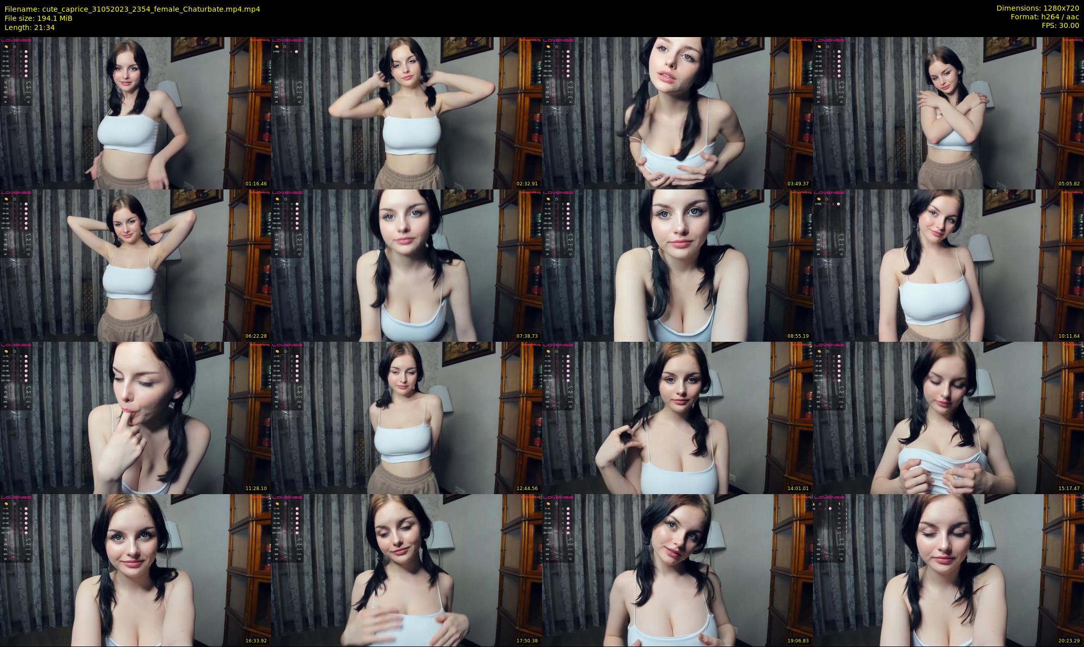 cute_caprice — 22 minute Chaturbate female cam show recording, 720p, May 31, 2023