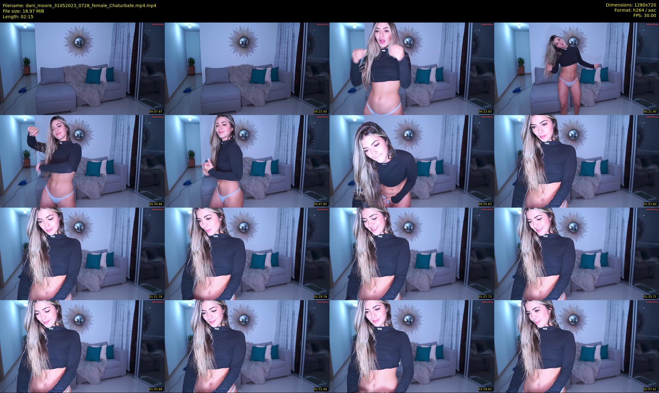 dani_moore — 3 minute Chaturbate female cam show recording, 720p, May 31, 2023