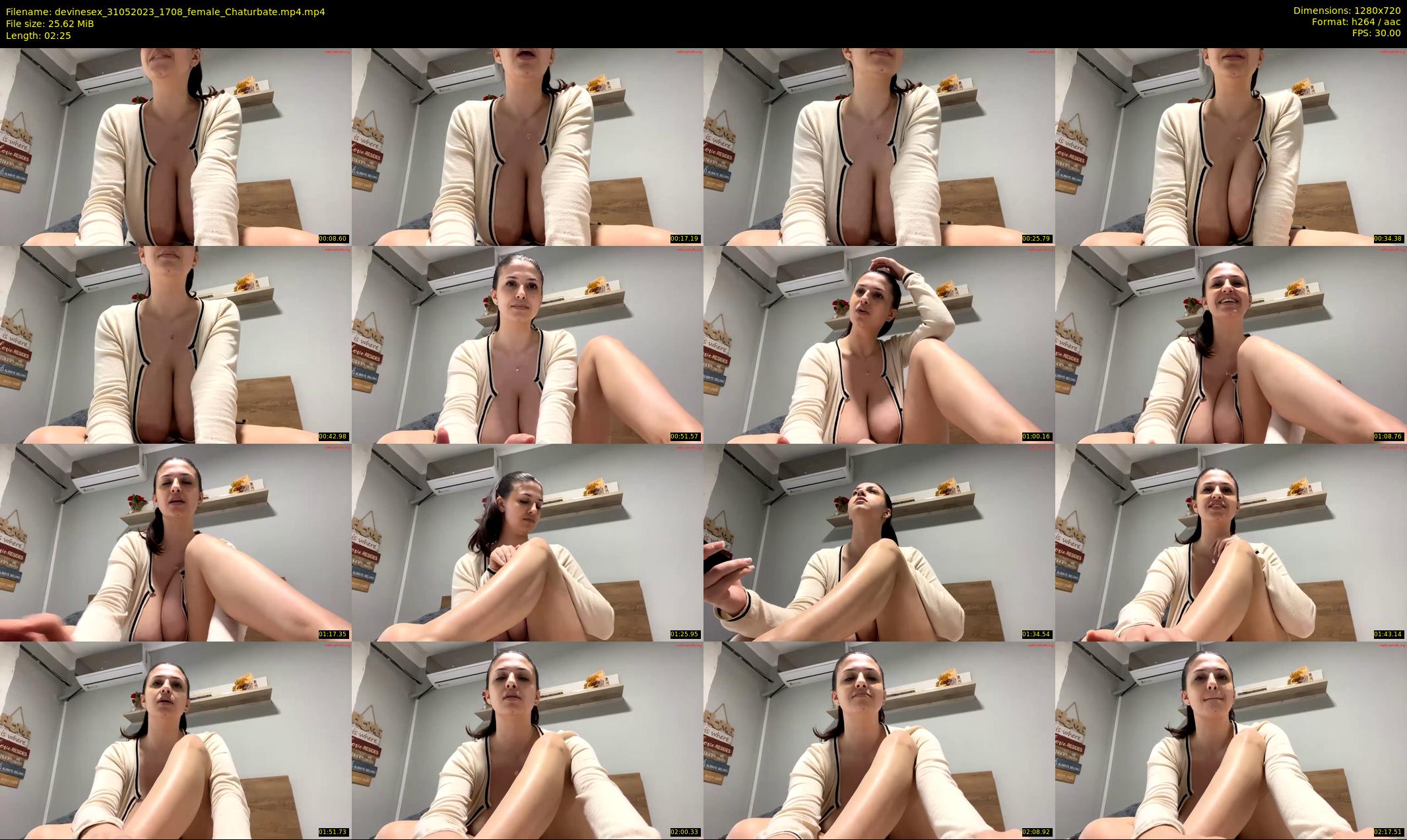 devinesex — 3 minute Chaturbate female cam show recording, 720p, May 31, 2023
