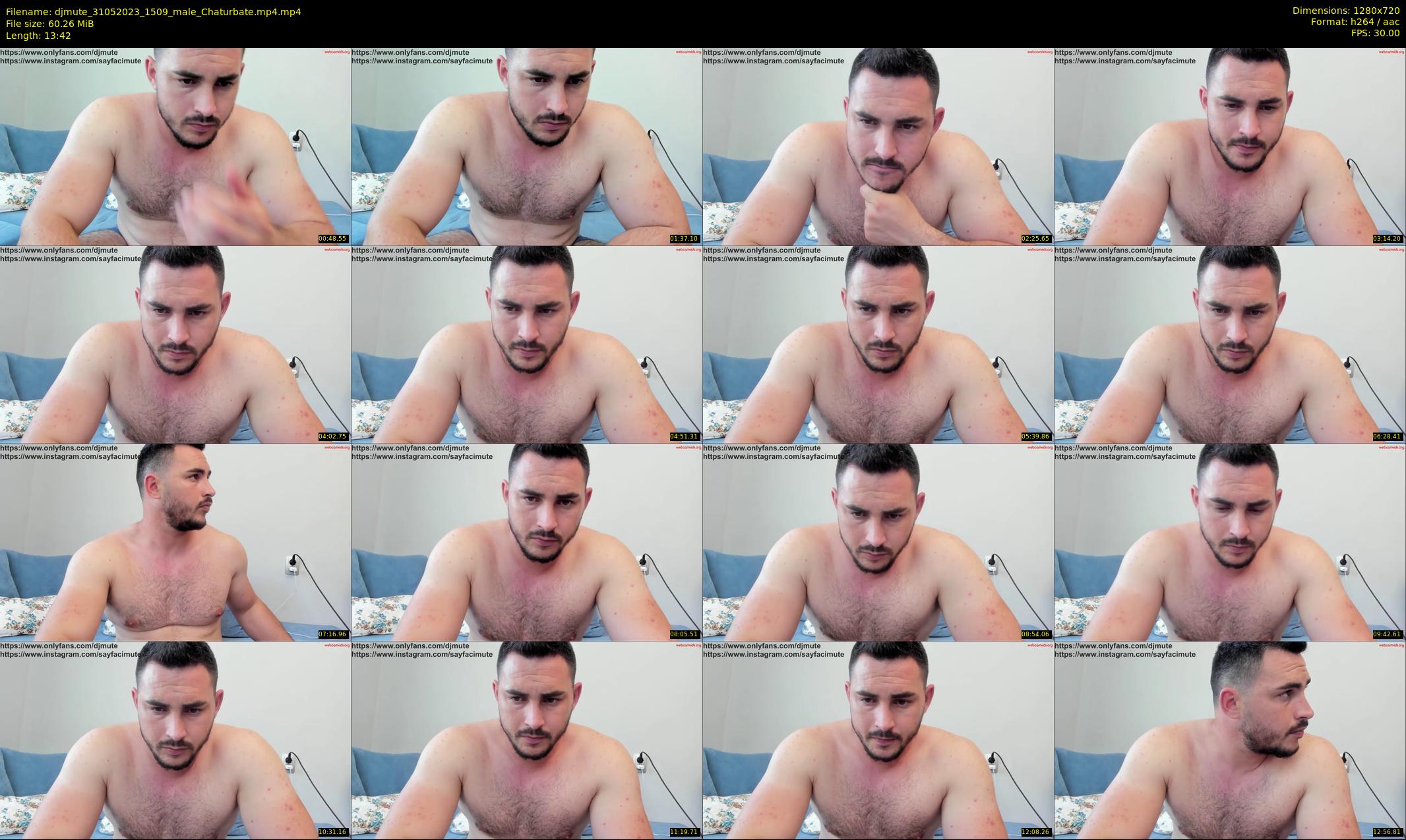 djmute — 14 minute Chaturbate male cam show recording, 720p, May 31, 2023