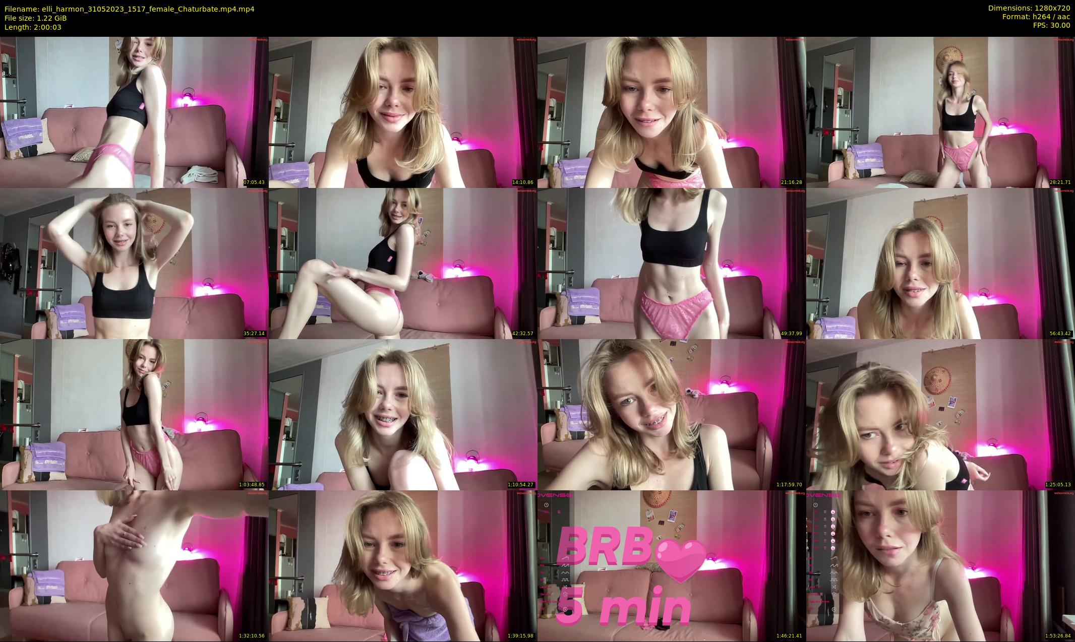 elli_harmon — 121 minute Chaturbate female cam show recording, 720p, May 31, 2023