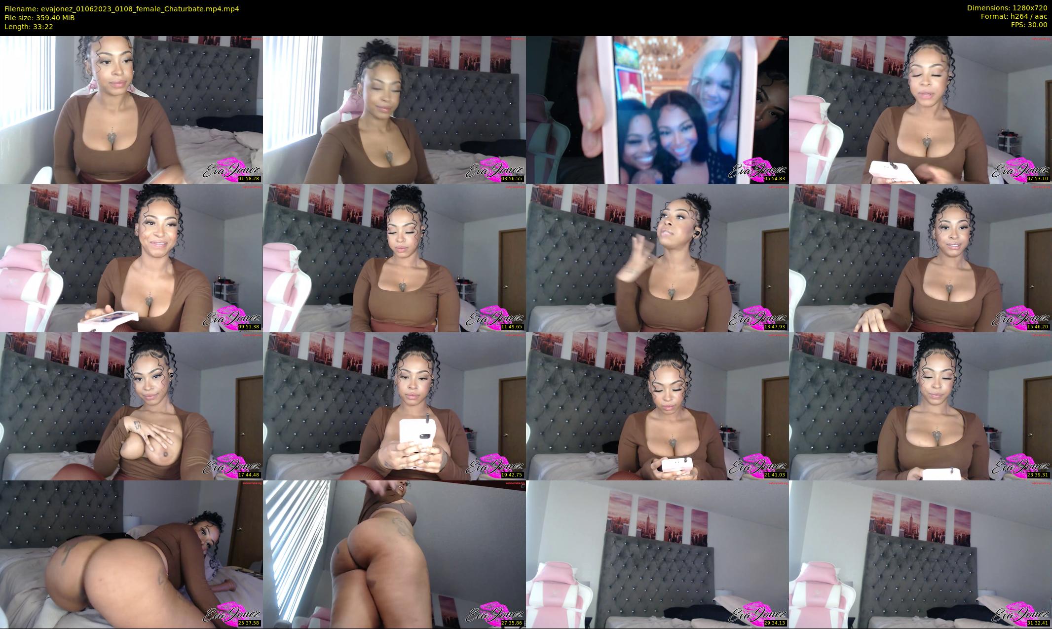evajonez — 34 minute Chaturbate female cam show recording, 720p, Jun 1, 2023