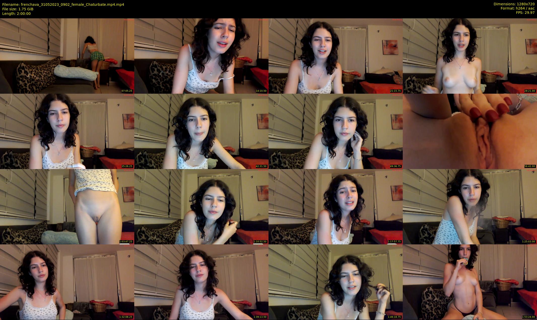 frenchava — 120 minute Chaturbate female cam show recording, 720p, May 31, 2023