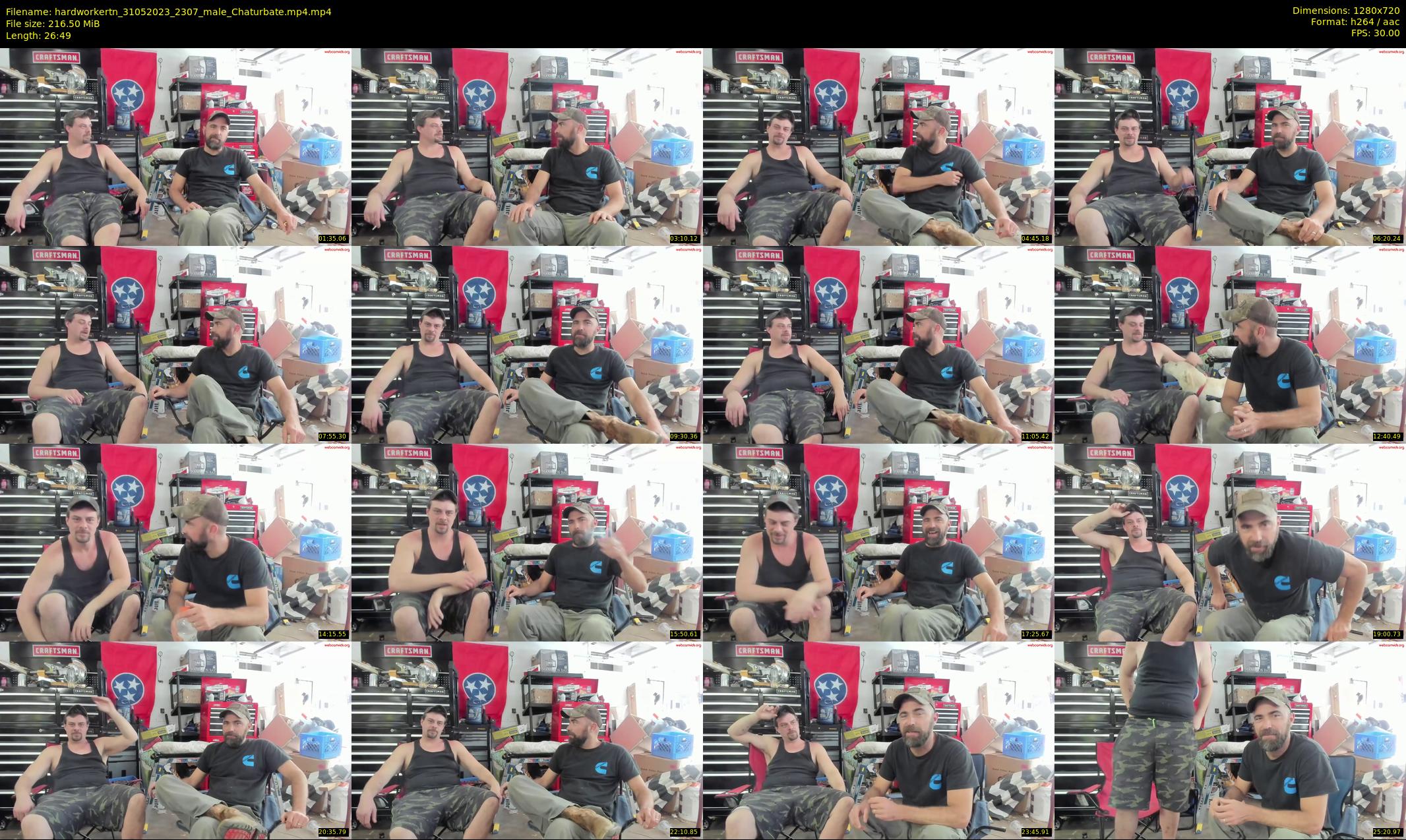 hardworkertn — 27 minute Chaturbate male cam show recording, 720p, May 31, 2023