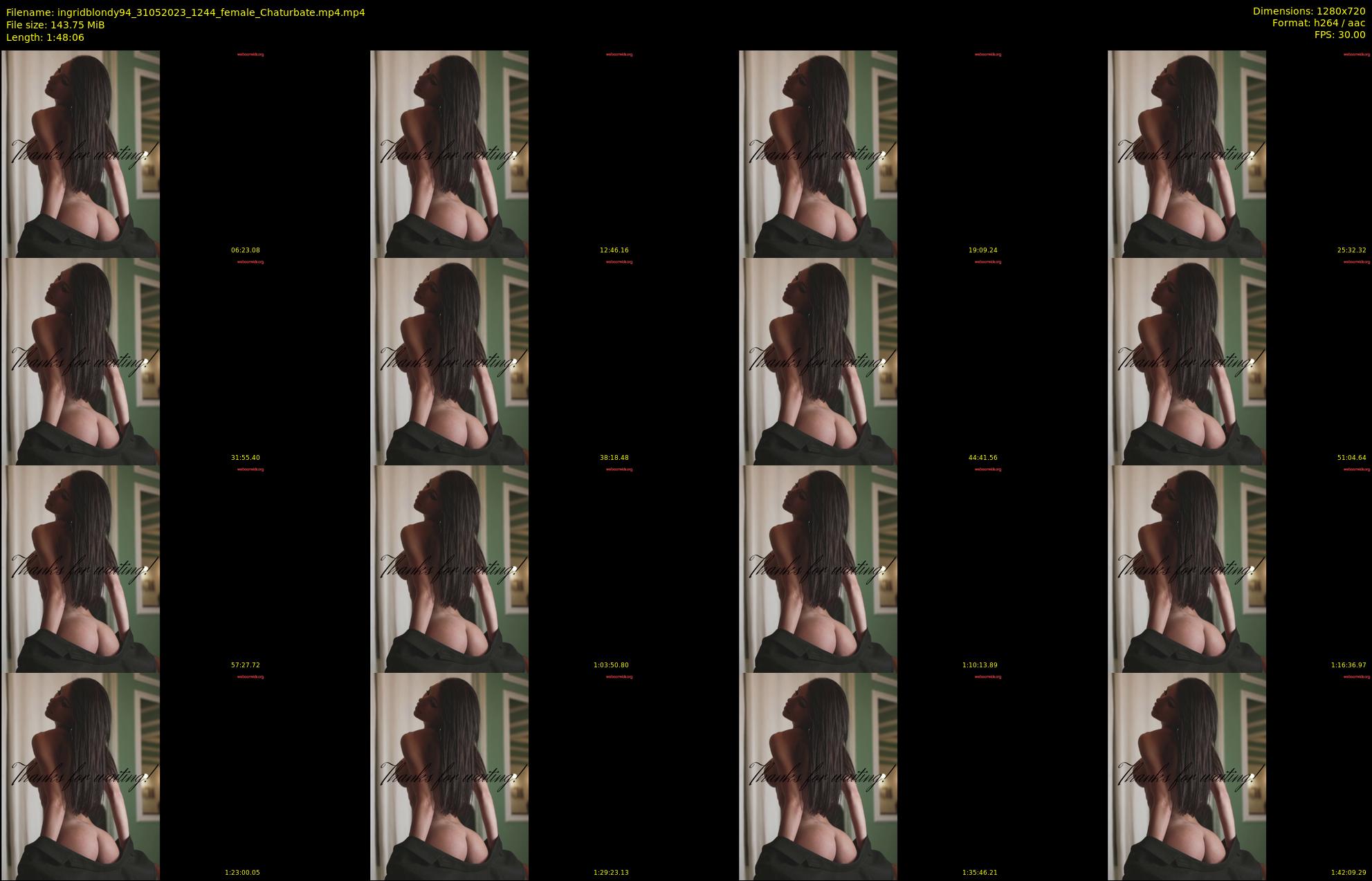 ingridblondy94 — 109 minute Chaturbate female cam show recording, 720p, May 31, 2023