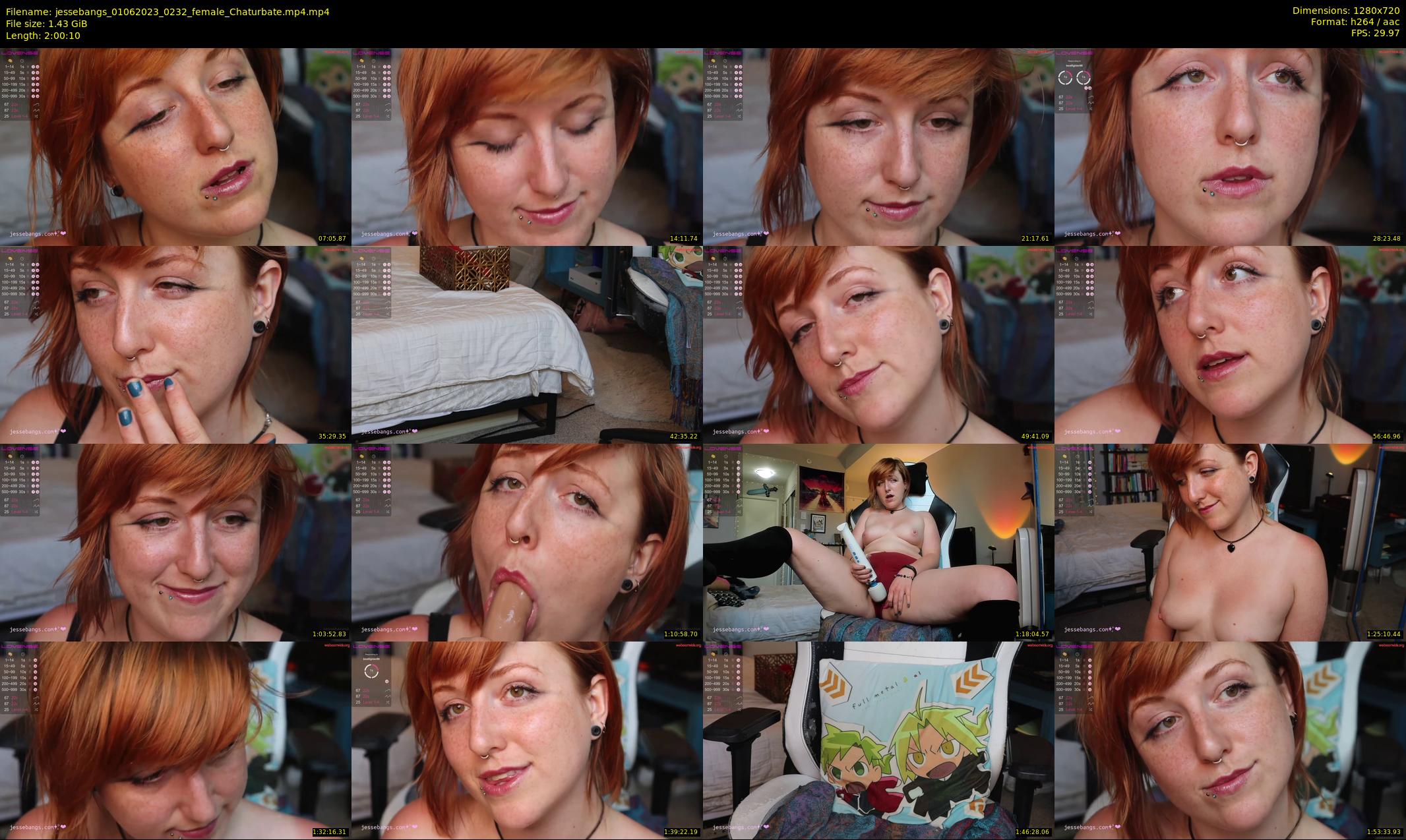 jessebangs — 121 minute Chaturbate female cam show recording, 720p, Jun 1, 2023