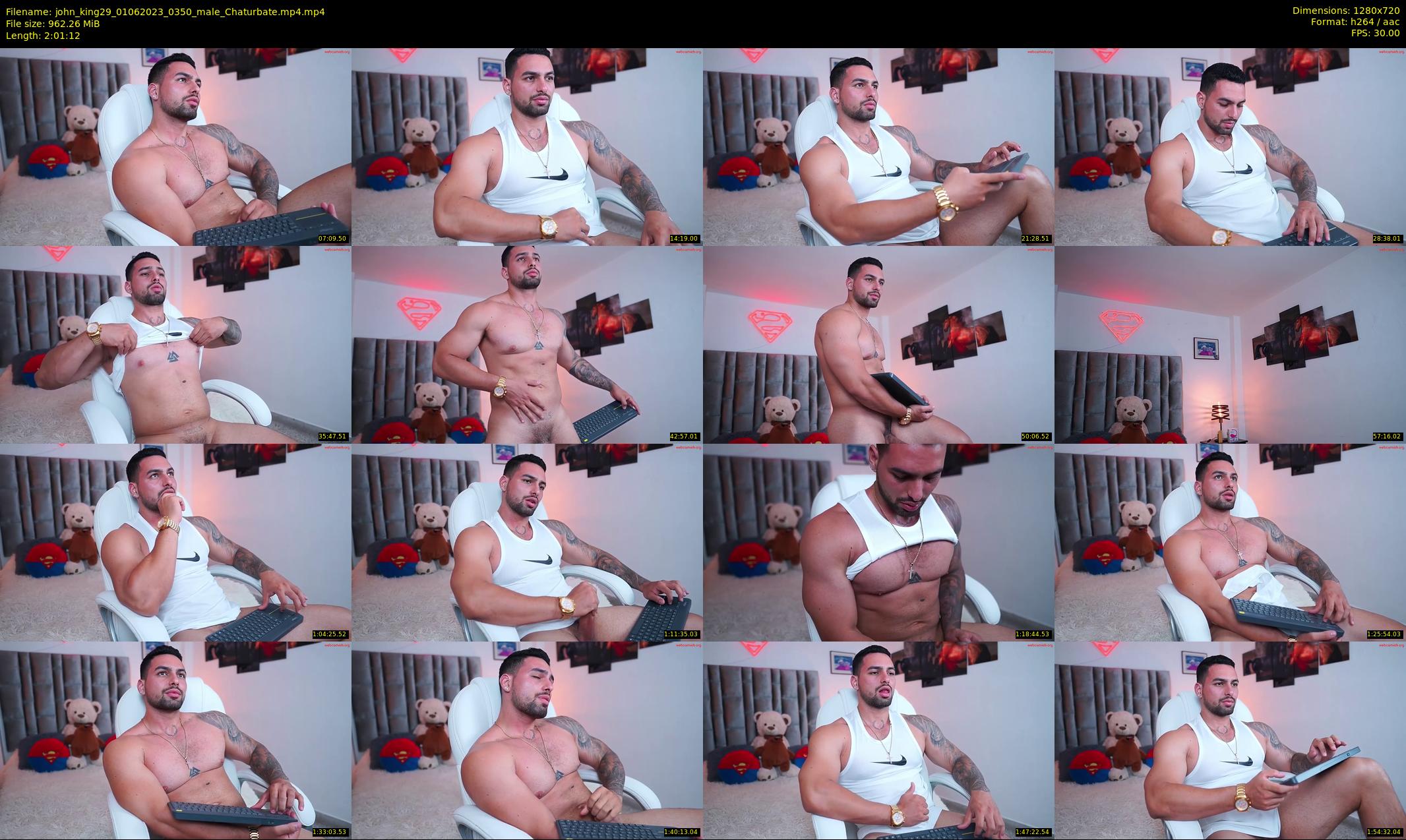 john_king29 — 122 minute Chaturbate male cam show recording, 720p, Jun 1, 2023