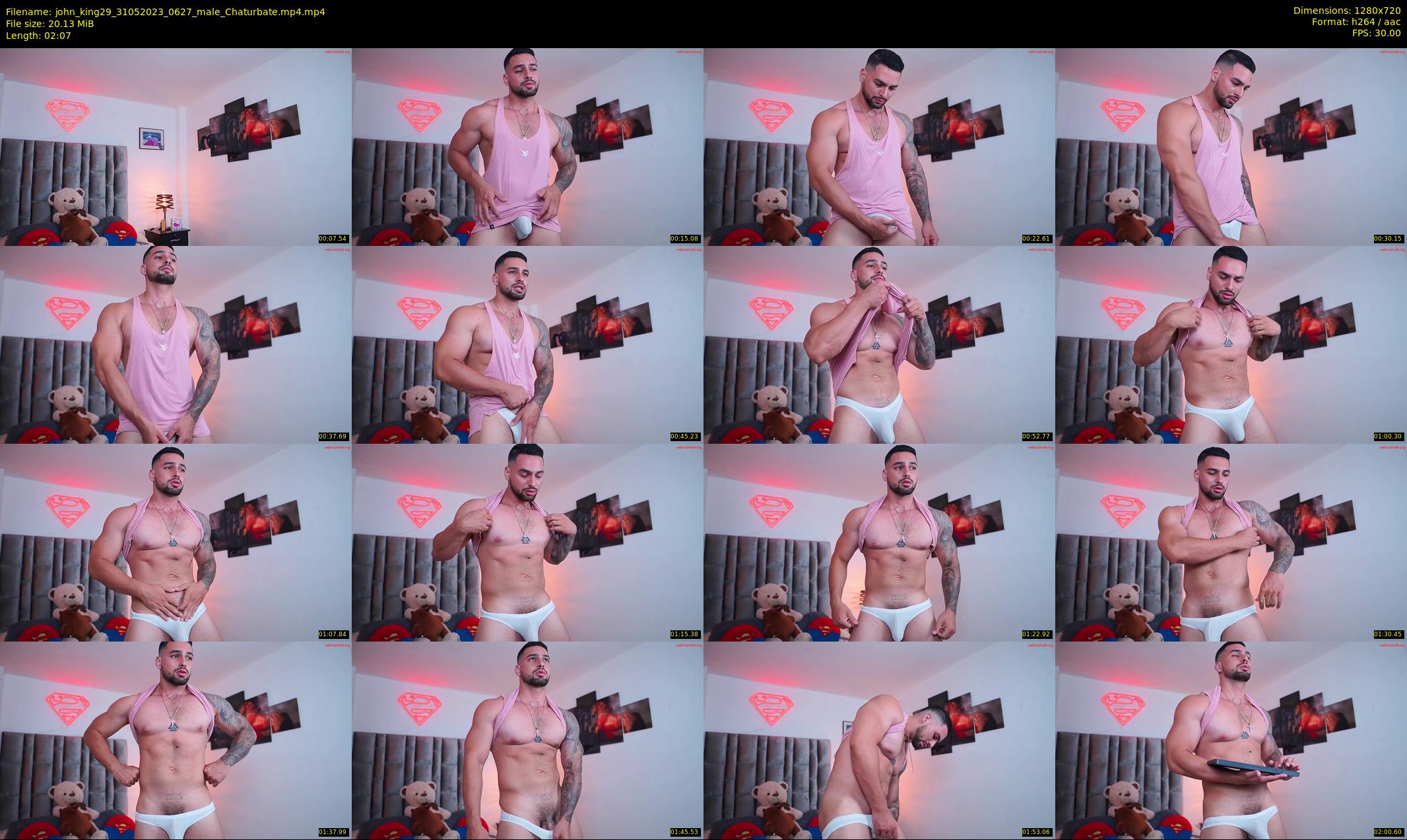 john_king29 — 3 minute Chaturbate male cam show recording, 720p, May 31, 2023