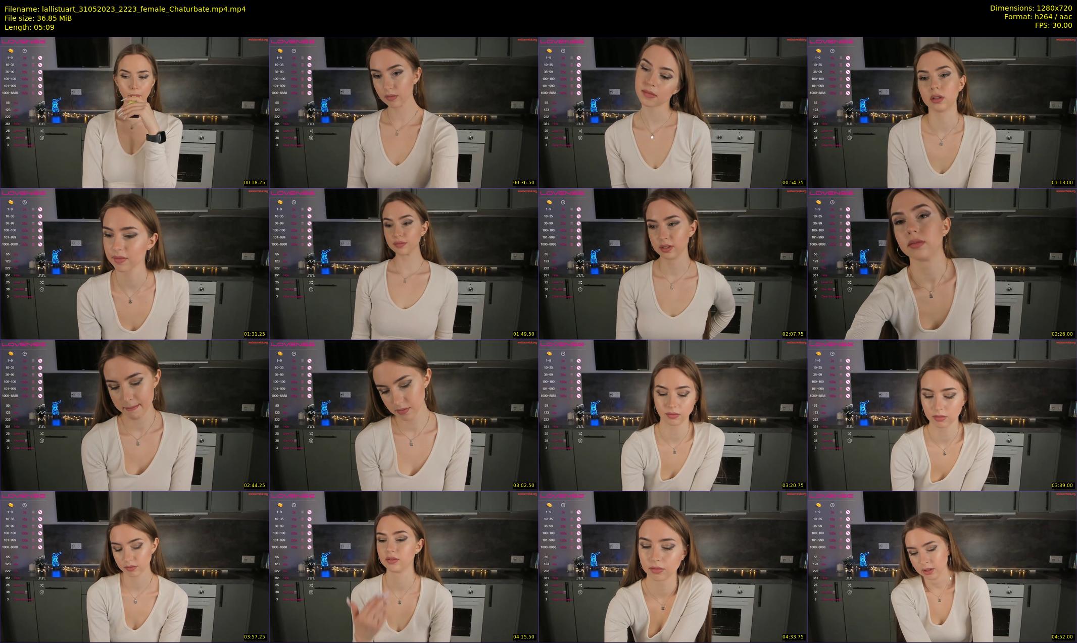 lallistuart — 6 minute Chaturbate female cam show recording, 720p, May 31, 2023