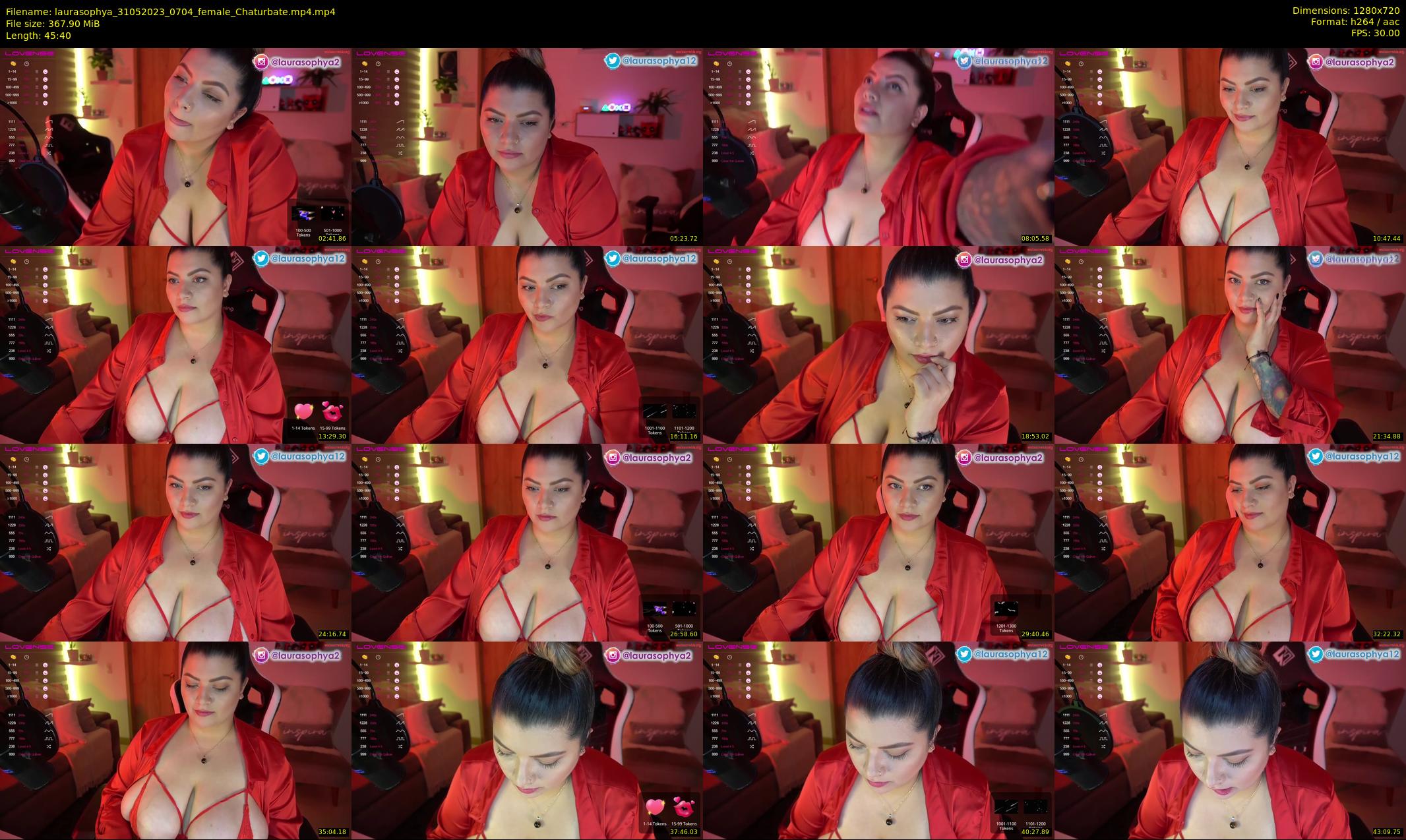 laurasophya — 46 minute Chaturbate female cam show recording, 720p, May 31, 2023