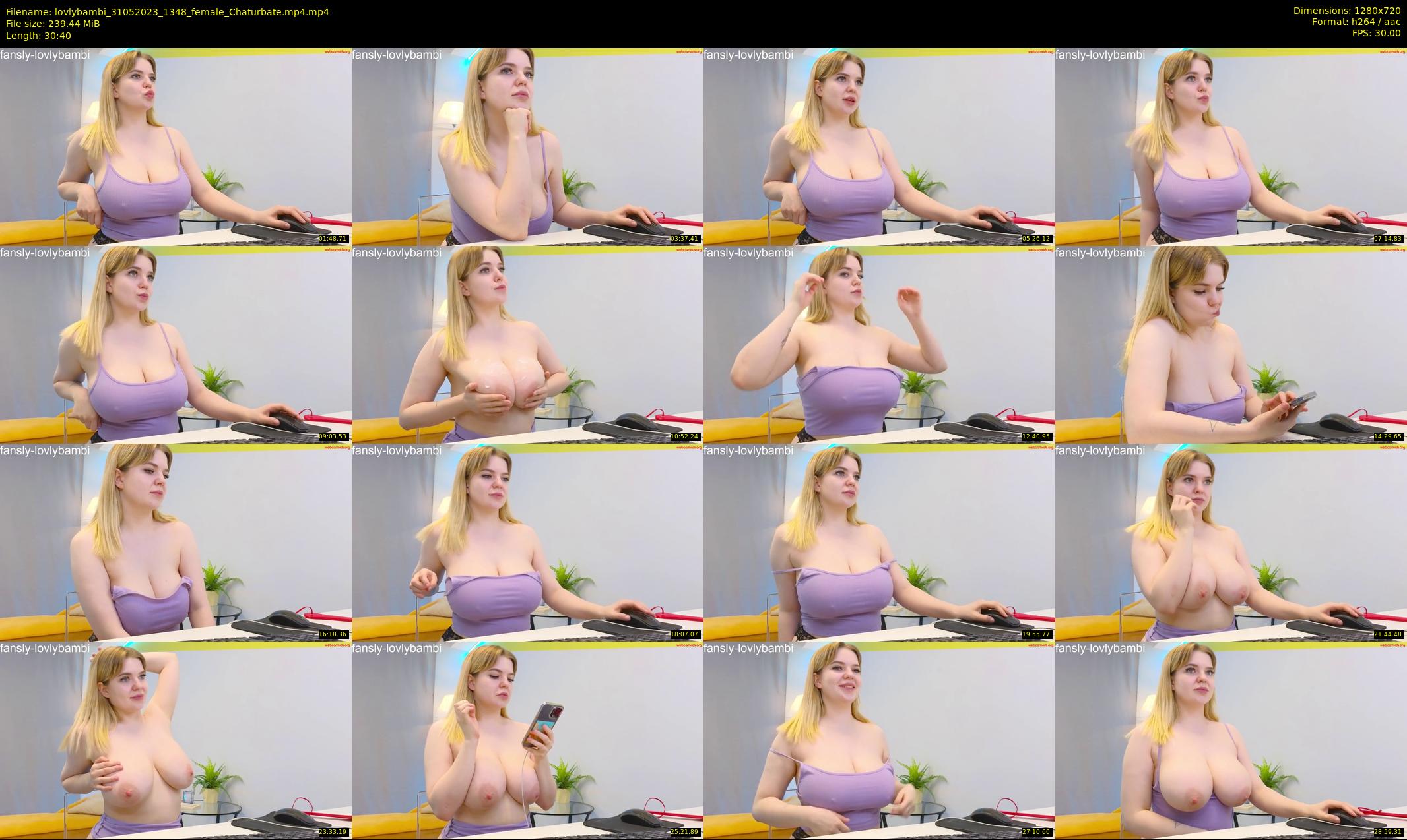 lovlybambi — 31 minute Chaturbate female cam show recording, 720p, May 31, 2023