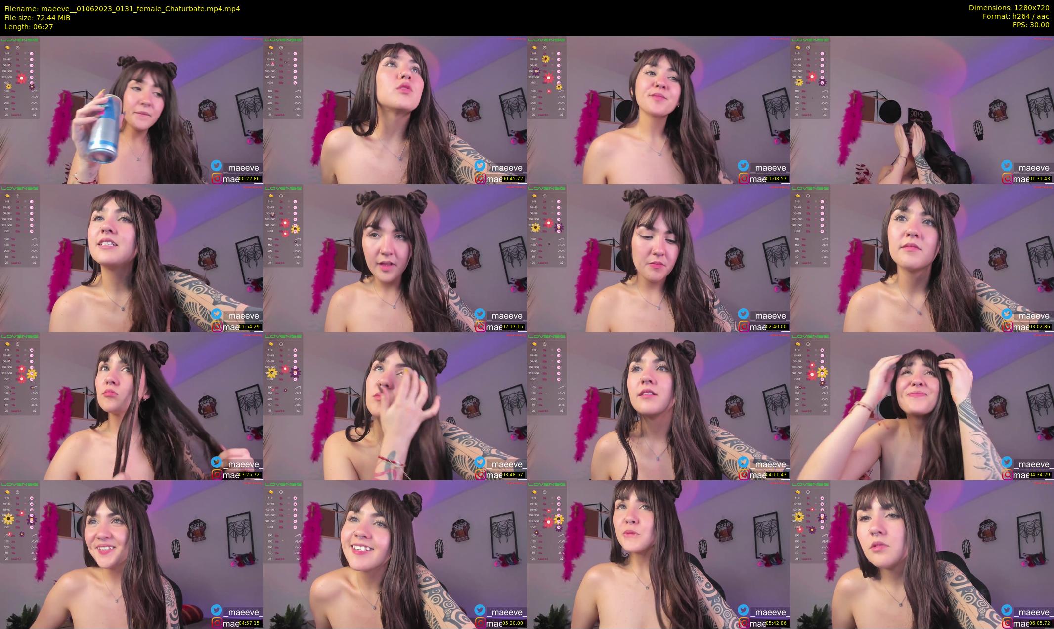 maeeve_ — 7 minute Chaturbate female cam show recording, 720p, Jun 1, 2023