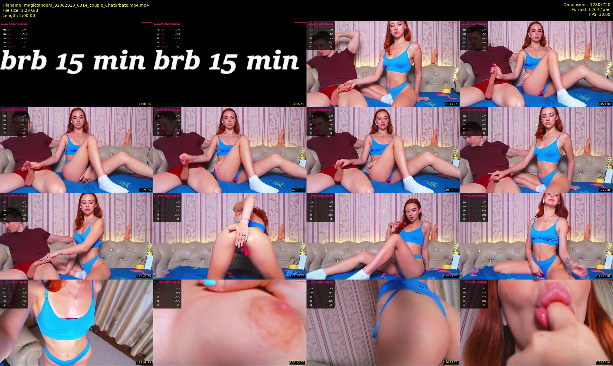 magictandem — 120 minute Chaturbate couple cam show recording, 720p, Jun 1, 2023