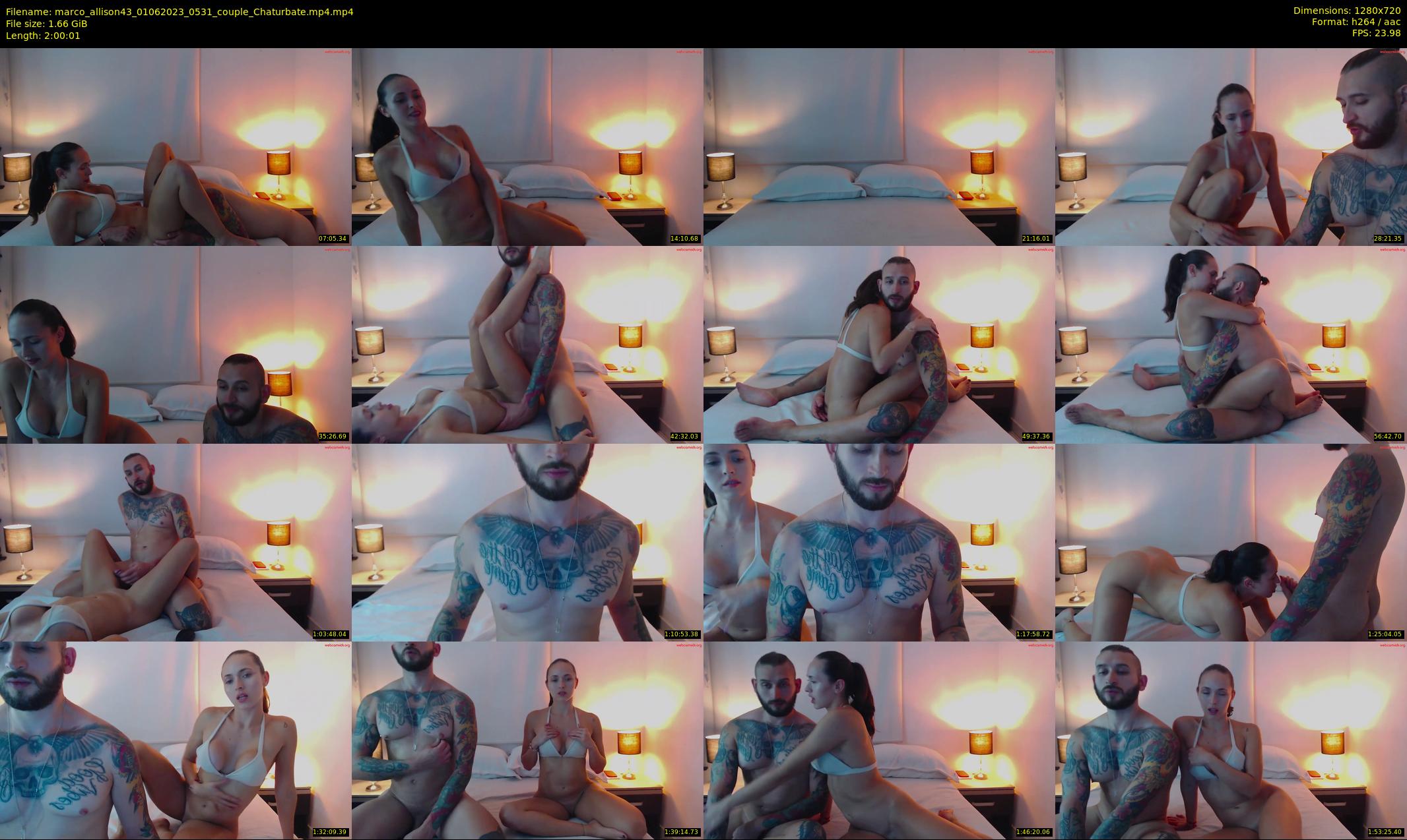 marco_allison43 — 121 minute Chaturbate couple cam show recording, 720p, Jun 1, 2023