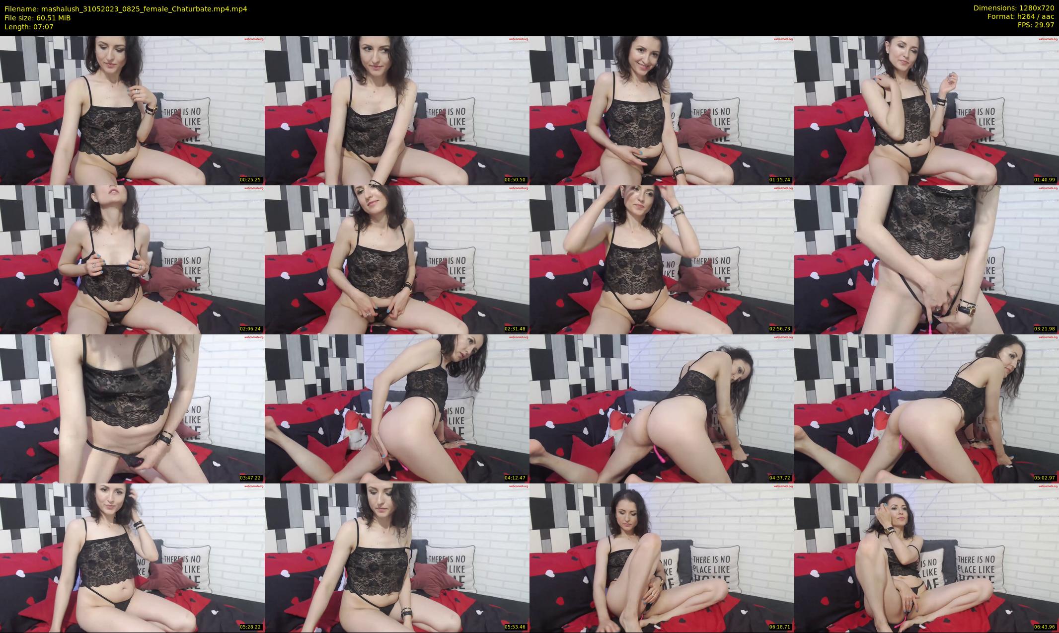 mashalush — 8 minute Chaturbate female cam show recording, 720p, May 31, 2023