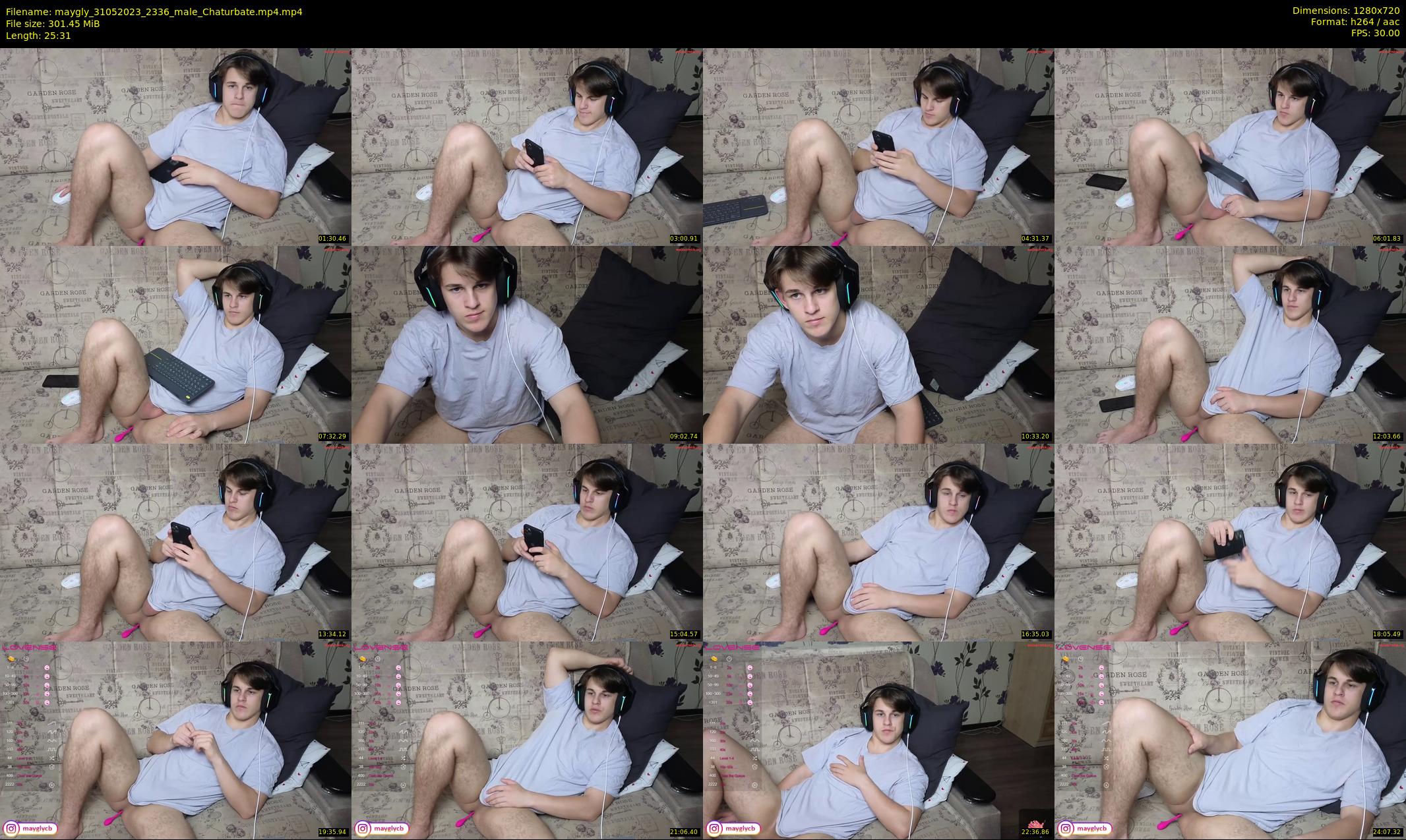 maygly — 26 minute Chaturbate male cam show recording, 720p, May 31, 2023