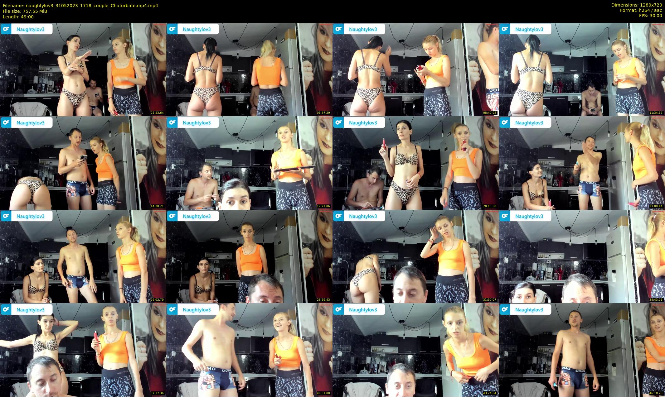 naughtylov3 — 49 minute Chaturbate couple cam show recording, 720p, May 31, 2023