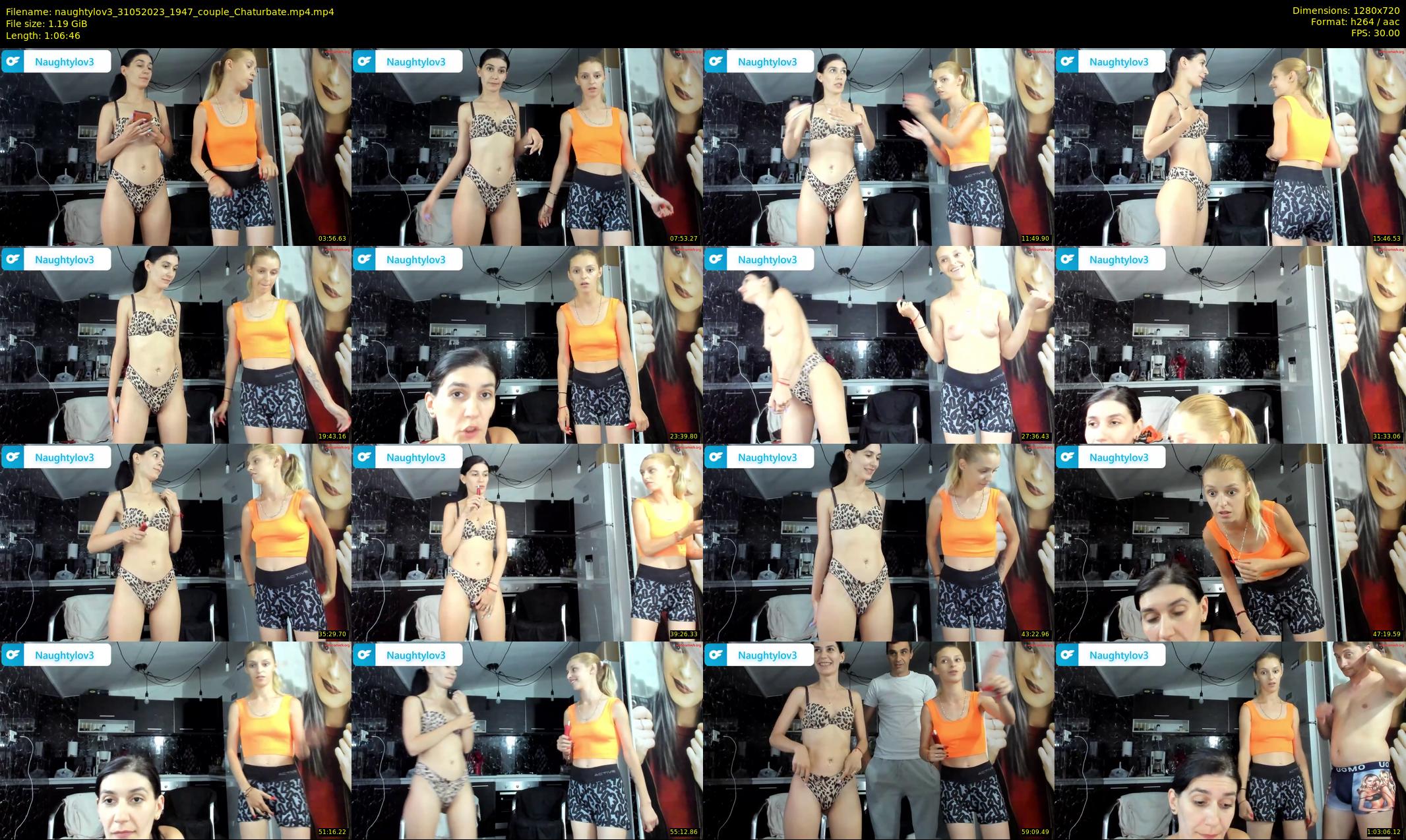 naughtylov3 — 67 minute Chaturbate couple cam show recording, 720p, May 31, 2023