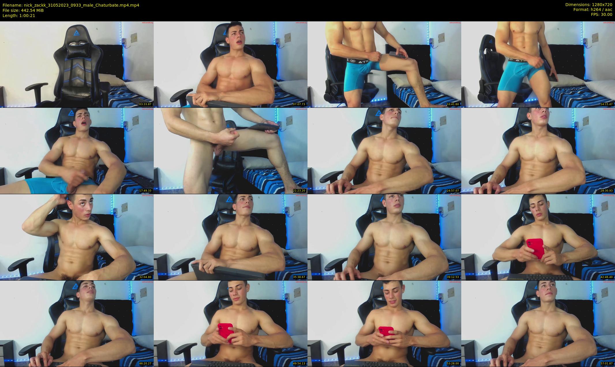 nick_zackk — 61 minute Chaturbate male cam show recording, 720p, May 31, 2023