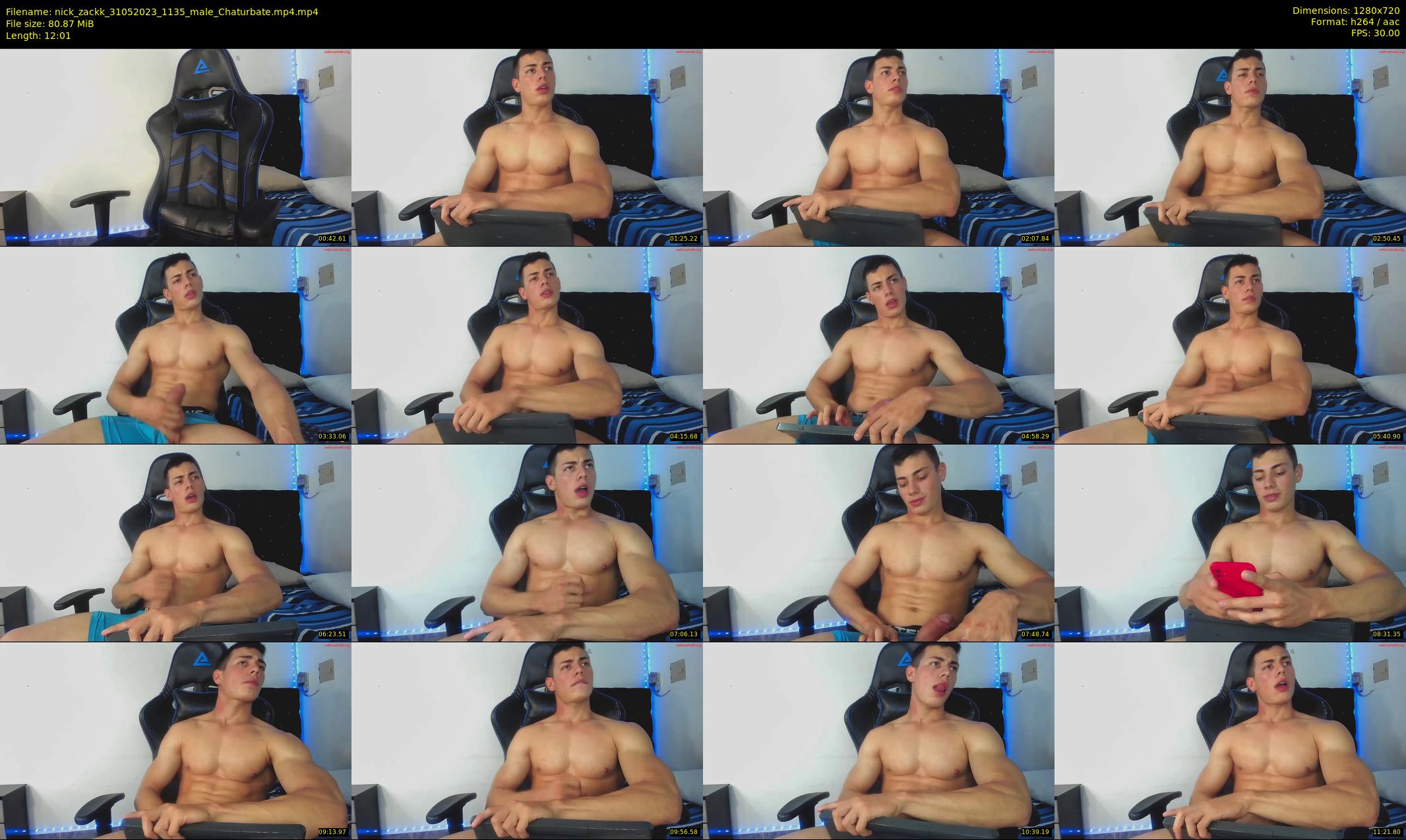 nick_zackk — 13 minute Chaturbate male cam show recording, 720p, May 31, 2023