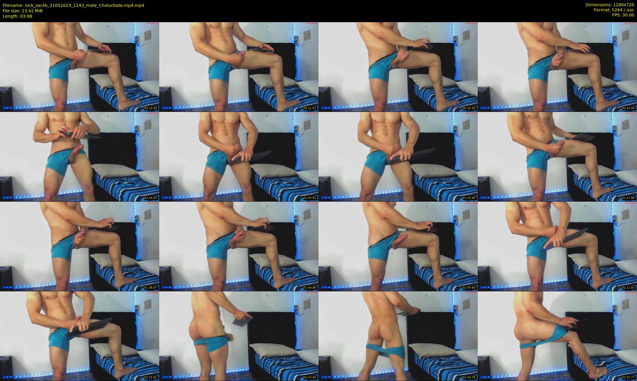 nick_zackk — 4 minute Chaturbate male cam show recording, 720p, May 31, 2023