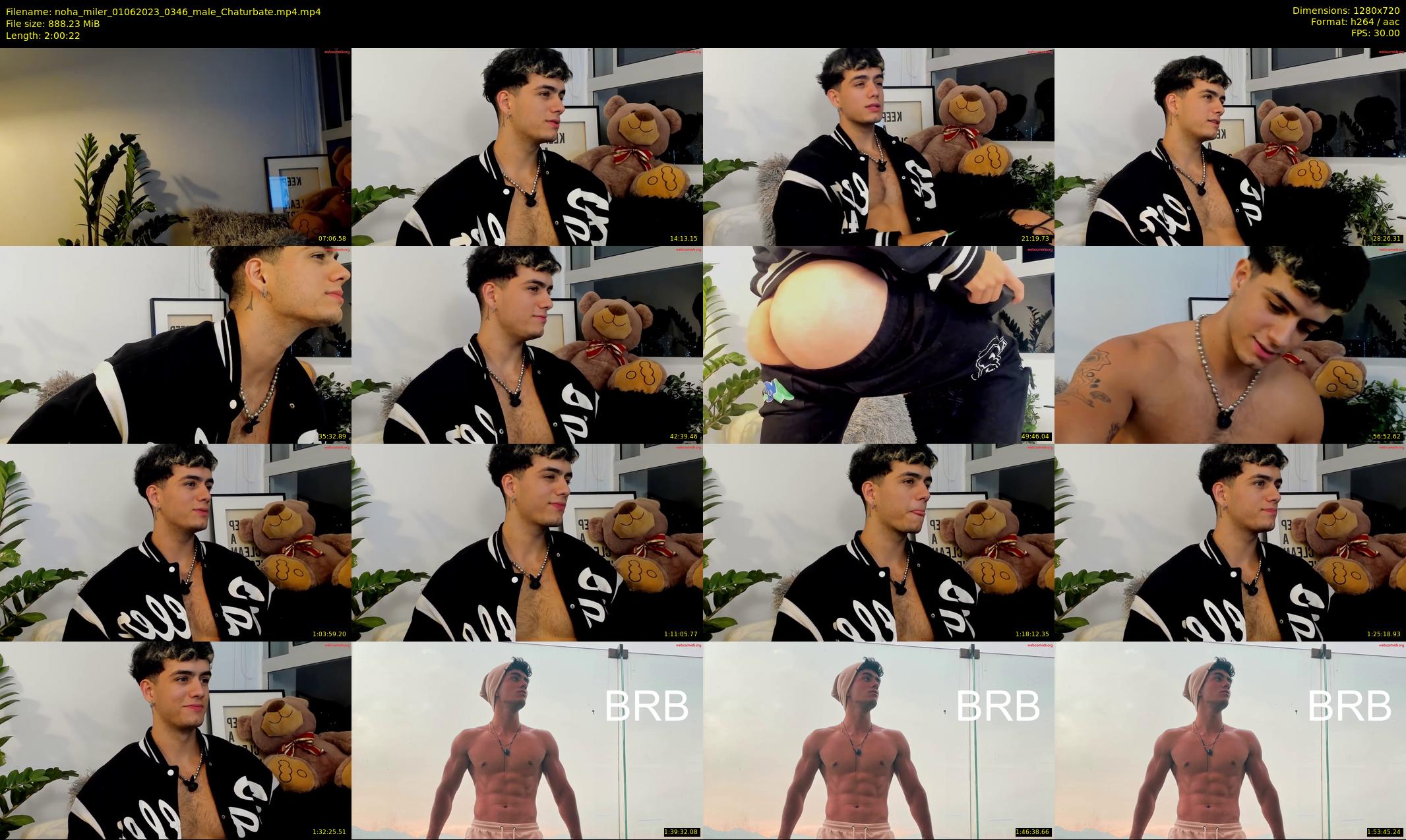 noha_miler — 121 minute Chaturbate male cam show recording, 720p, Jun 1, 2023