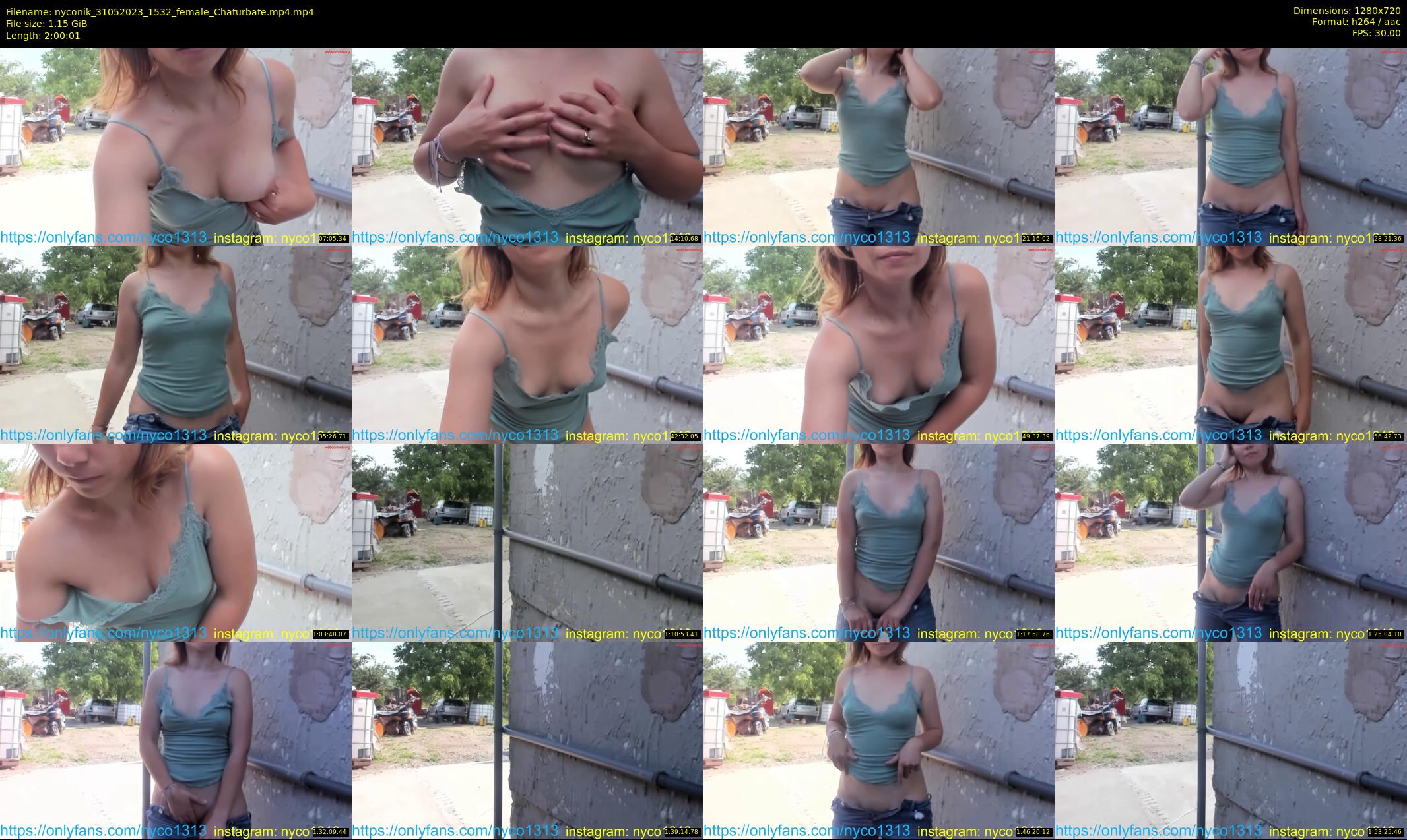 nyconik — 121 minute Chaturbate female cam show recording, 720p, May 31, 2023